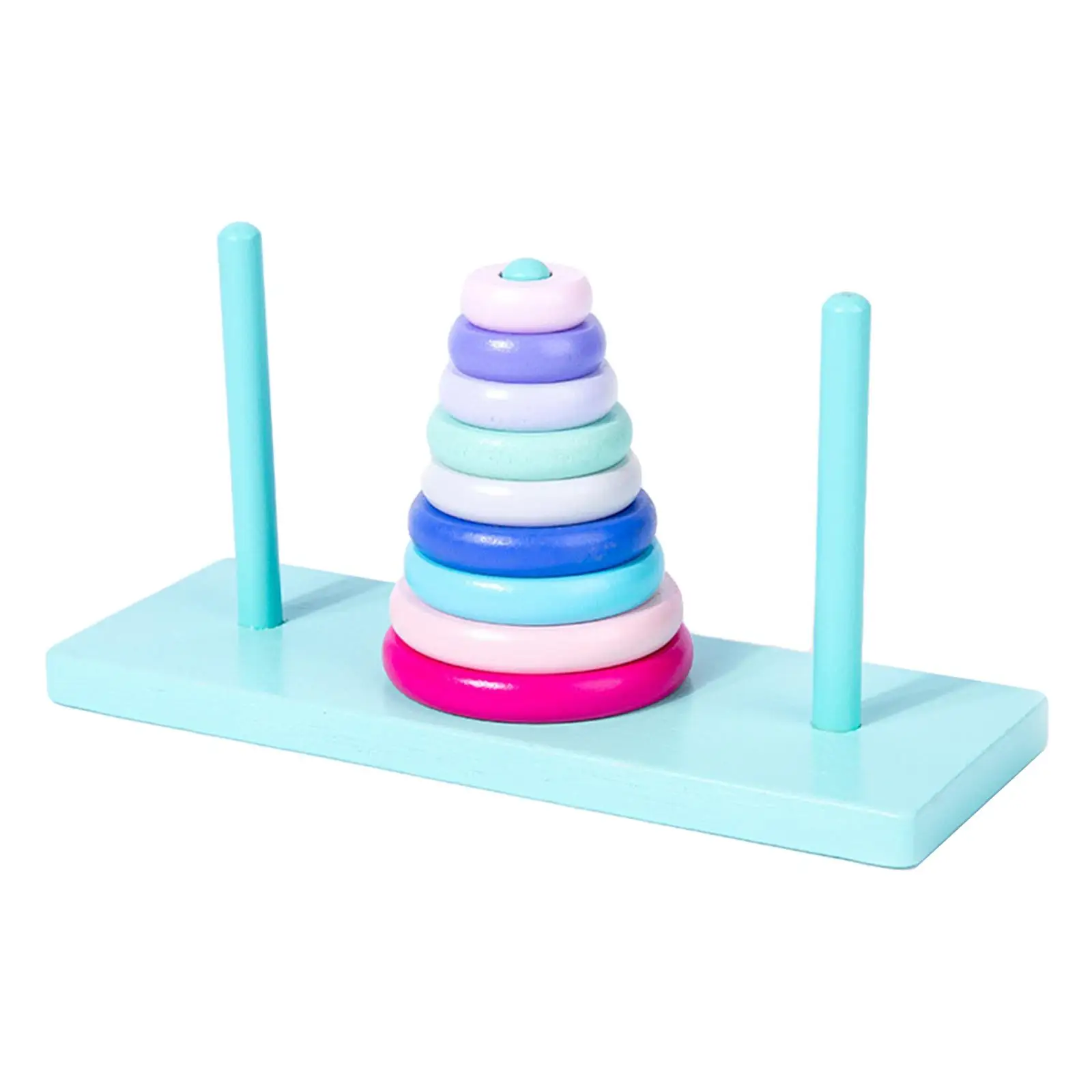 Stacking Rings Toy Stacker for Toddlers Color Recognition Blocks Gifts