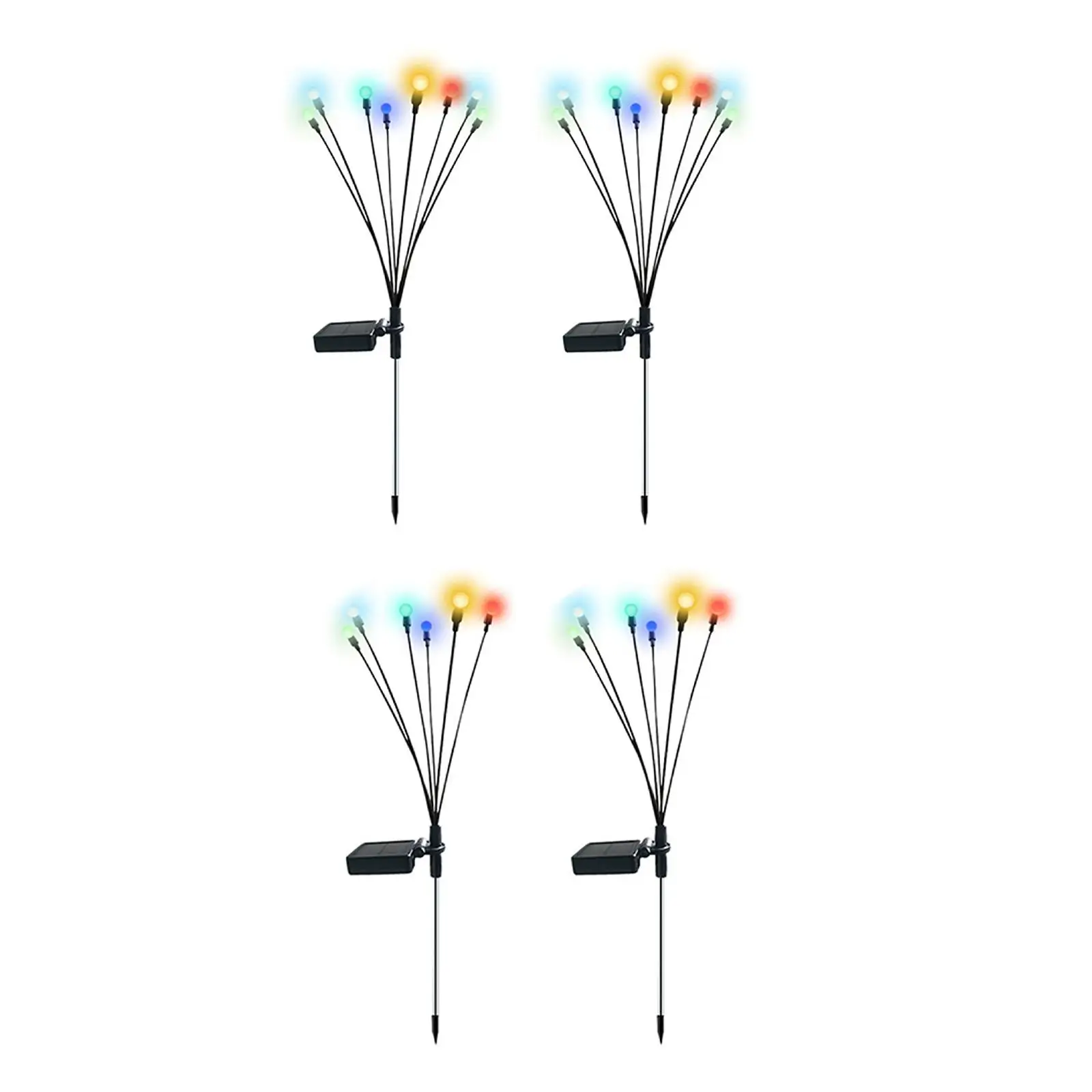 LED Solar Light IP65 Waterproof Multi Colour Decorative Swaying Light Lamp Stake for Outdoor Pathway Garden Decoration