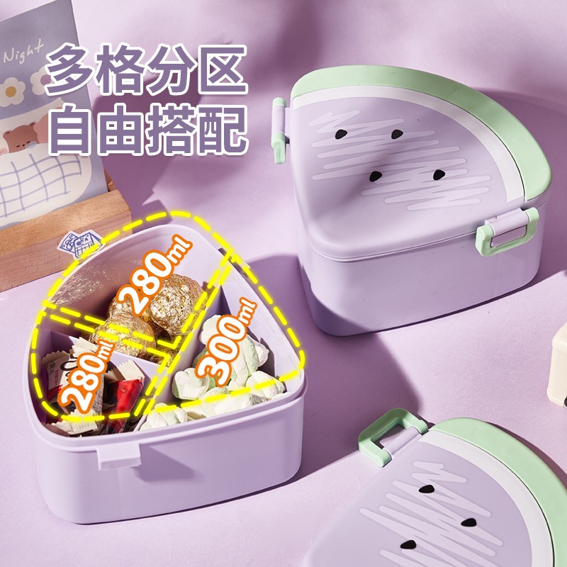 Description Picture 5 of itemLunch Box 3-Compartment with Spoon Noodles Chopsticks Bento Box for Adults Kids Microwavable BPA Free Leak Proof Food Container