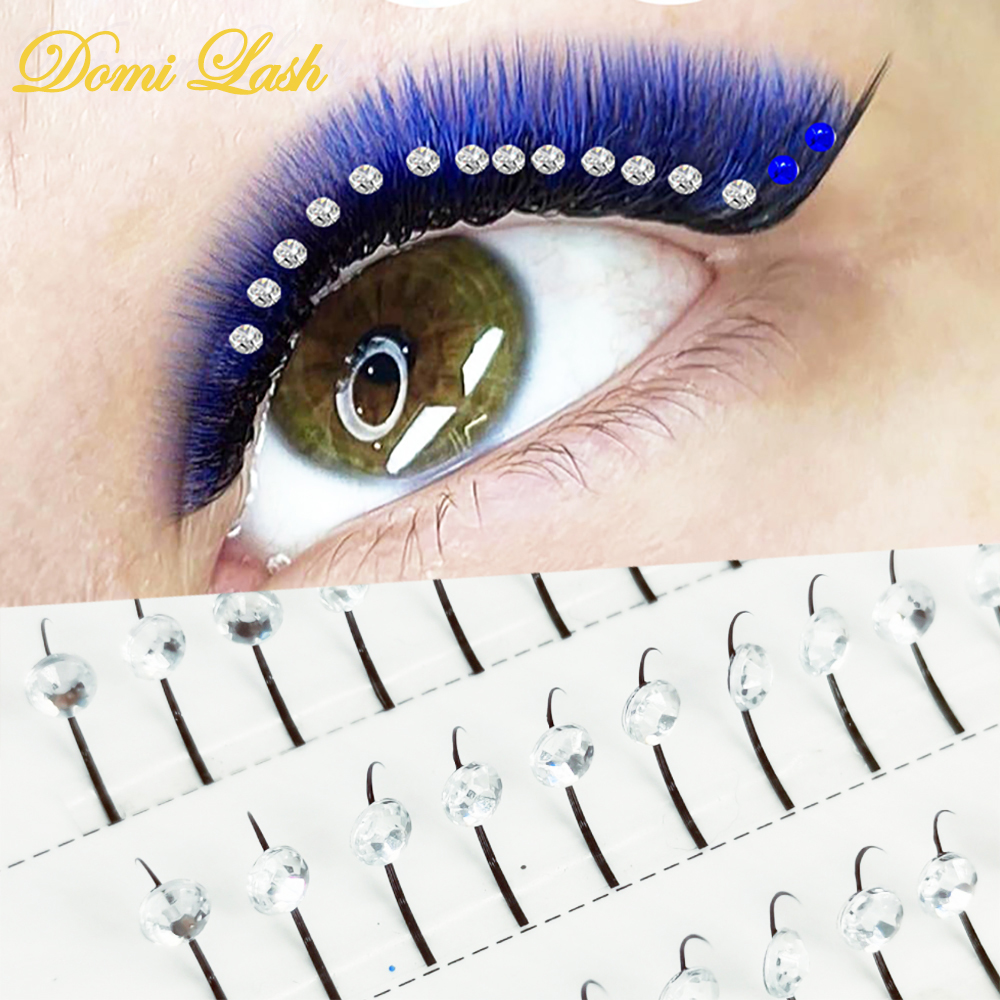 Best of Domi Mix Color Diamond Eyelash Extensions Glitter Spikes Fairy Individual Lashes Faux Mink Cilios Beauty Health Makeup Tools Reviews & Tips