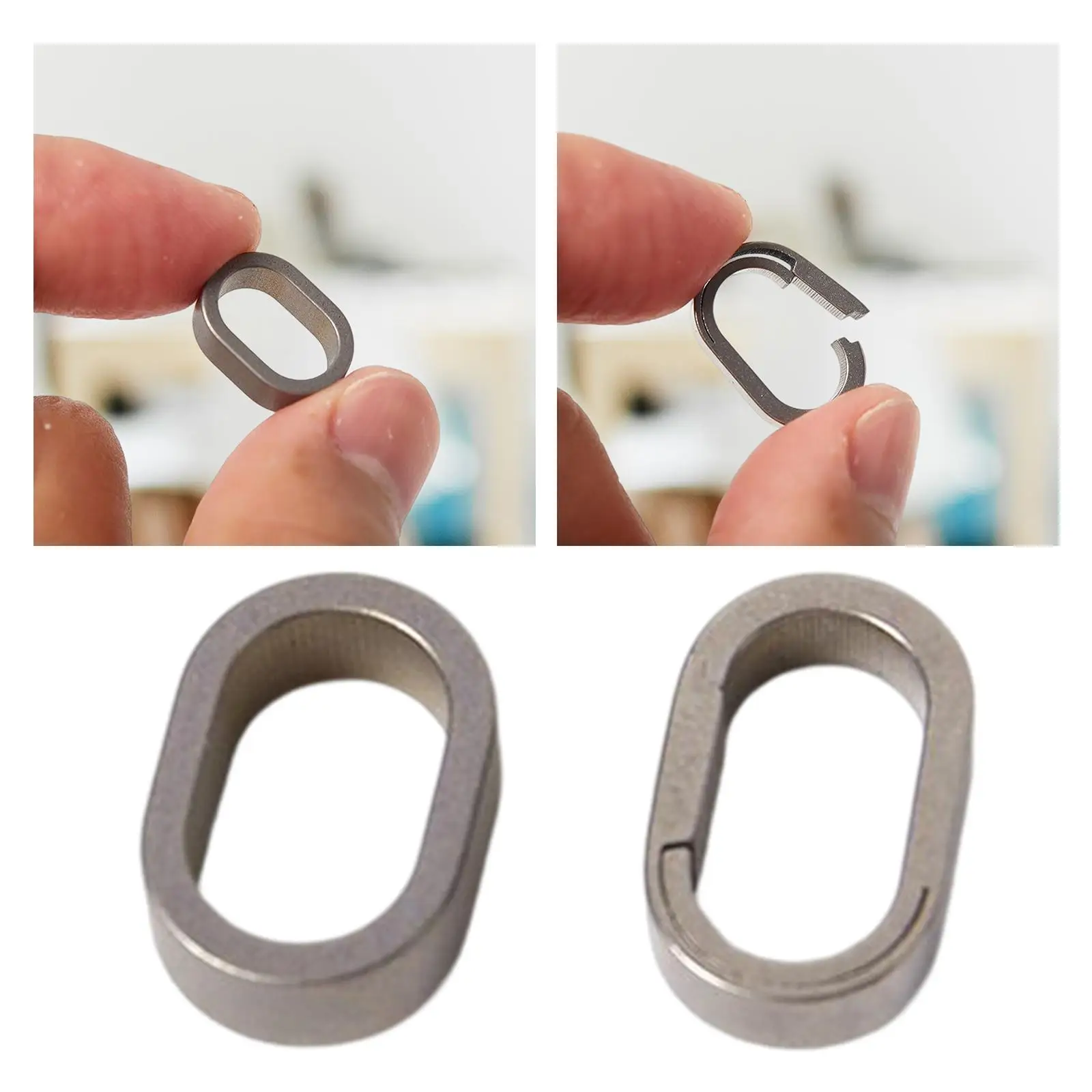 Keychain Rings Keyring Holder Detachable Multifunctional Key Rings Accessories Clips Mini DIY Outdoor Tool for Waist Belt