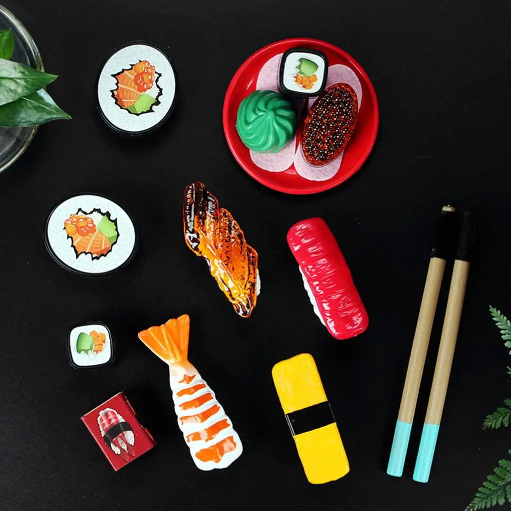 Imitation Japanese Food Toy with Chopsticks Fun Game for Kids