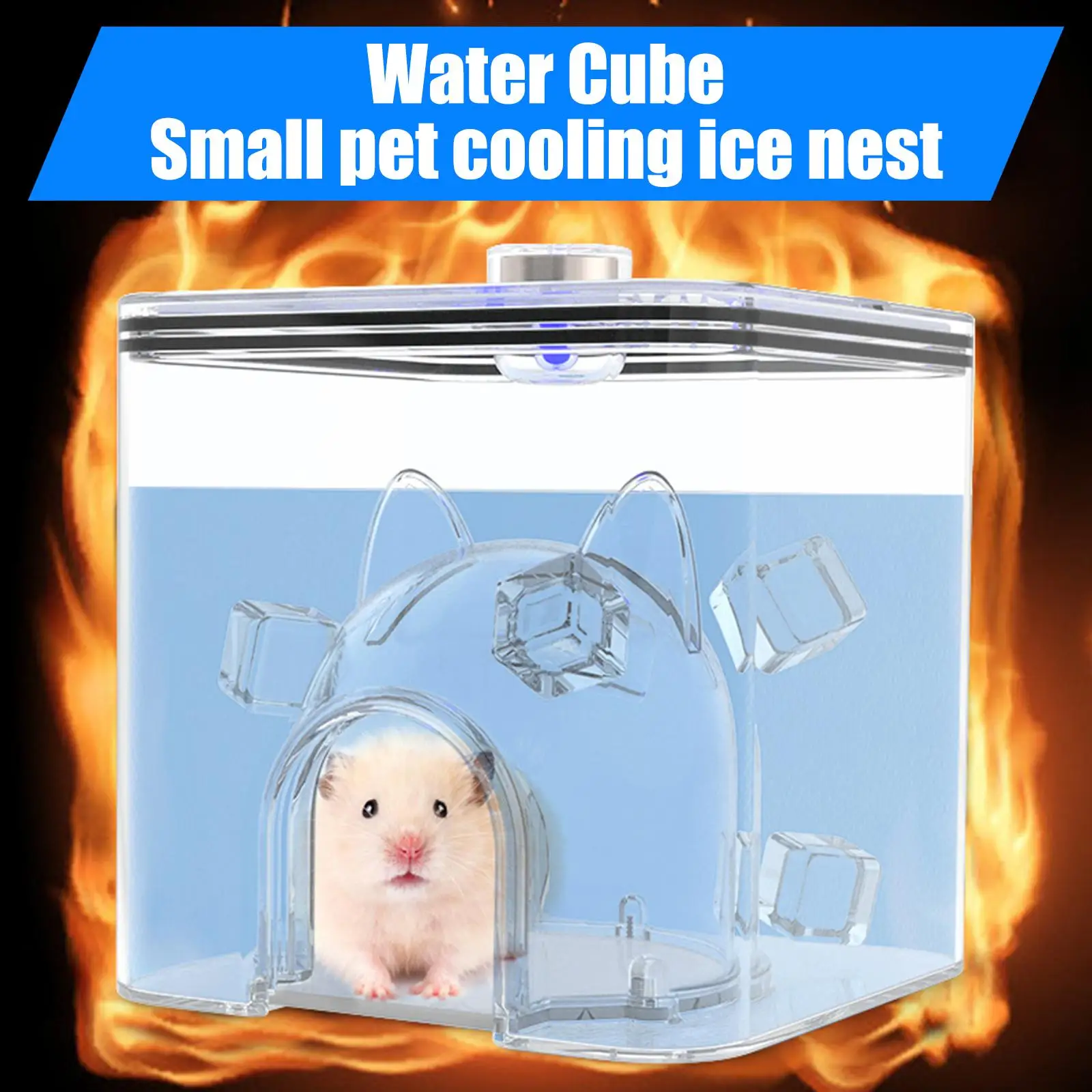 Hamster Summer House Cage Hideout Cooling Ice Nest for Gerbils Hamster Rat