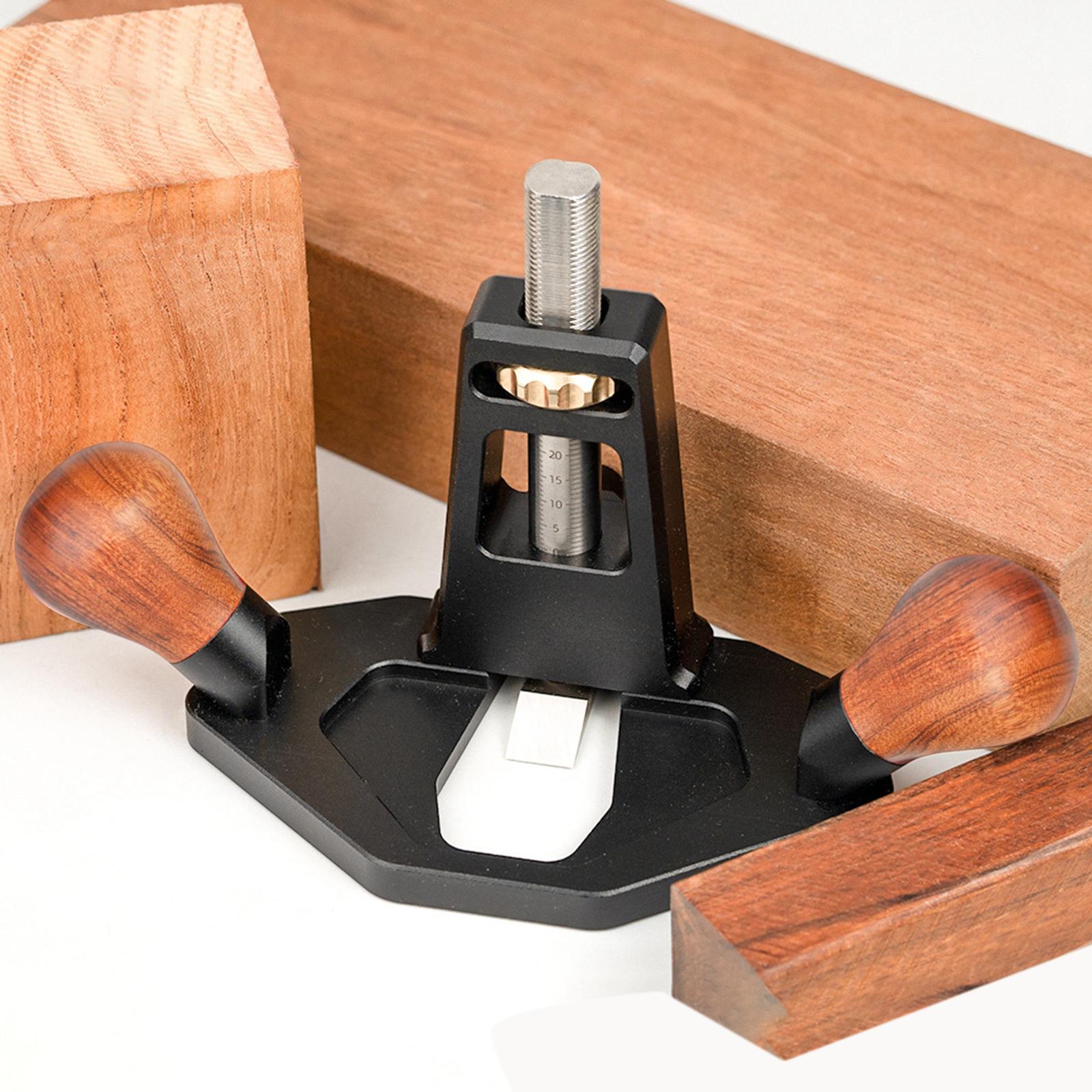 Flat Bottom Edged Plane Carpenter Tool Adjustable Trimming Plane for Trimming Woodworking Polishing Deburring Surface Smoothing