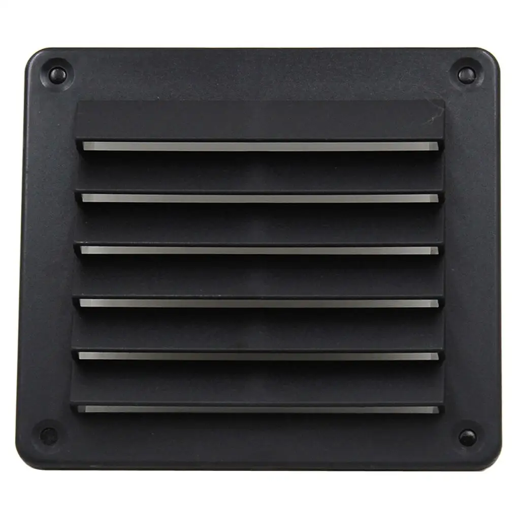 Replacement 5.5`` x 5`` Marine Boat Louvered Style Vent Cover (Black)