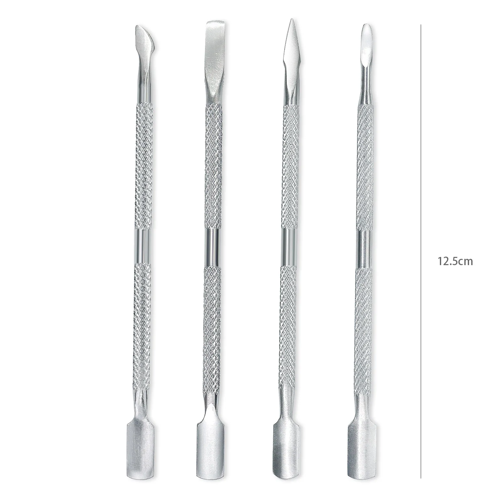 Saf86c191316c4b74847e112cb21e69d80 1Pcs Stainless Steel Double Head Cuticle Pusher for Manicure 2023 Tools for Nails Art Non-Slip Nail Cuticle Remover Accessories