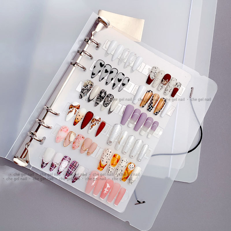 Best of 2022 New Nail Art Piece Storage Book Large Capacity Exhibition Photo Album Card Clip Display Board DIY Simple Album Storage Book Reviews & Tips