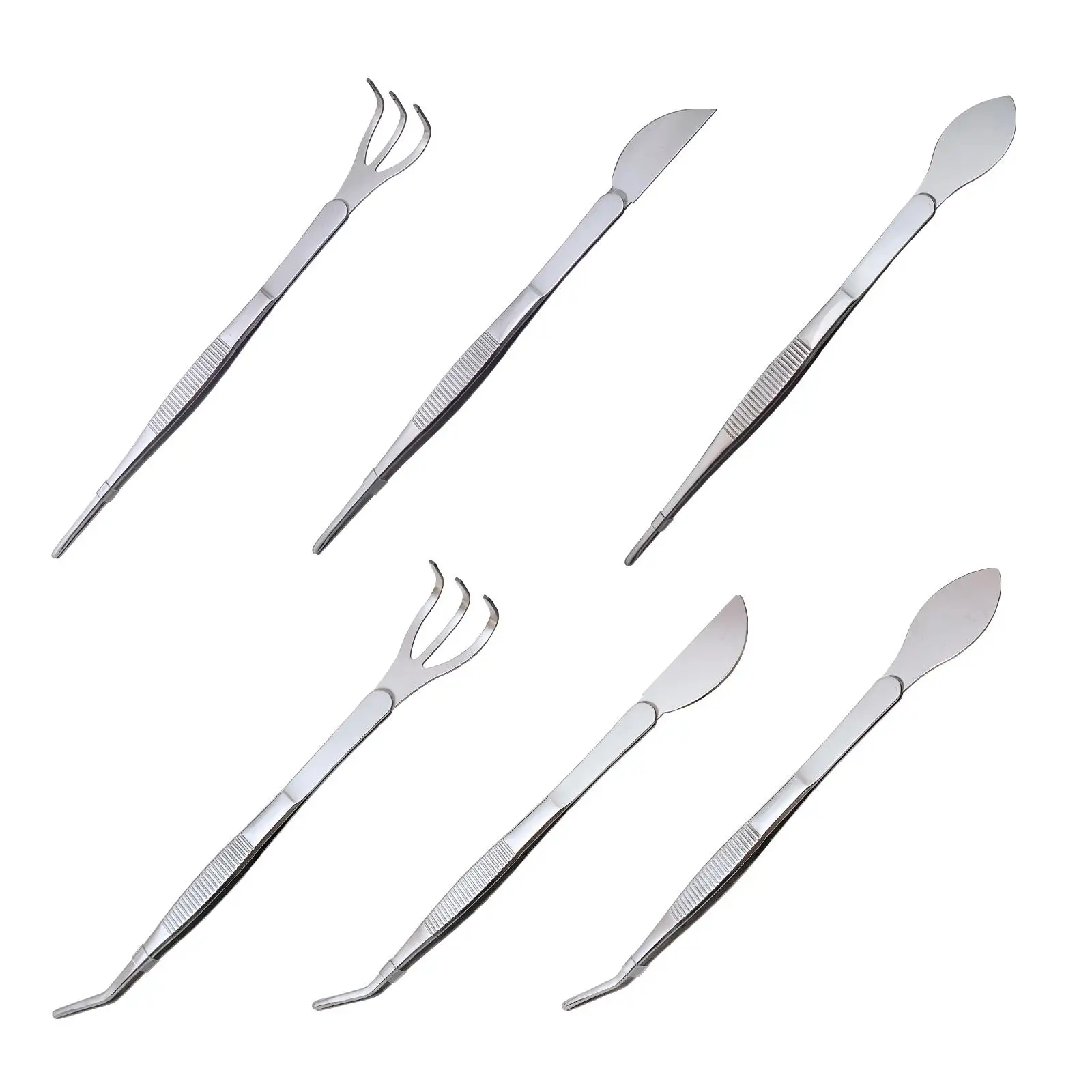 Stainless Steel Tweezer Lightweight 9.06`` Clip Grass Puller Fish Tank Tweezer for Bonsai Backyard Garden Courtyard Leaves