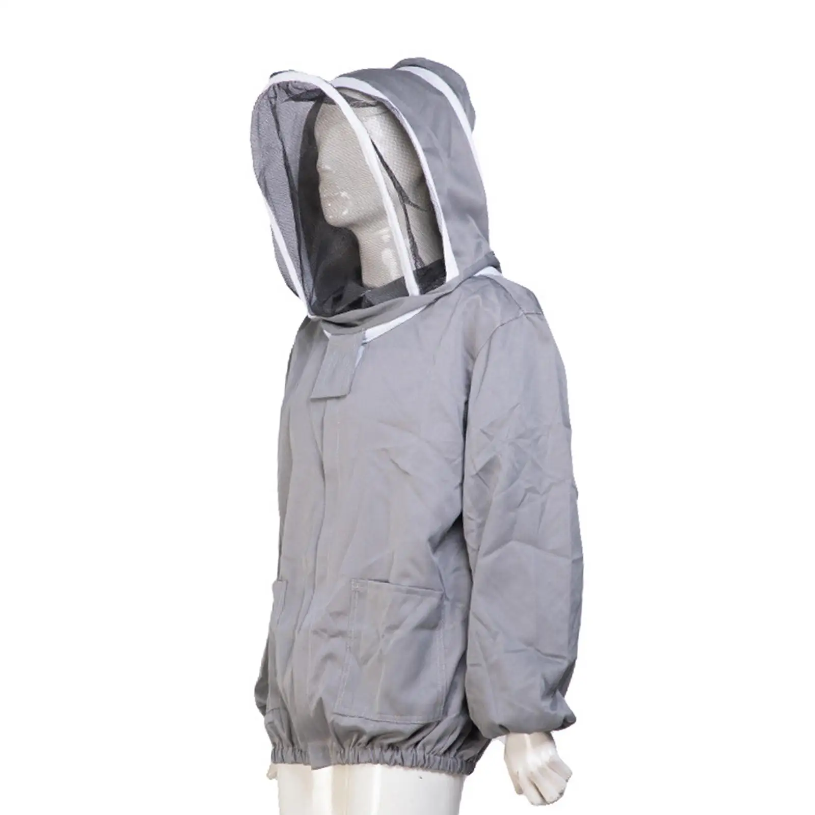 Beekeeper Field Work Jackets with Hat Equip suit with Fencing Veil Hood Farm Keeping Smock Suit for Beginners Beekeepers