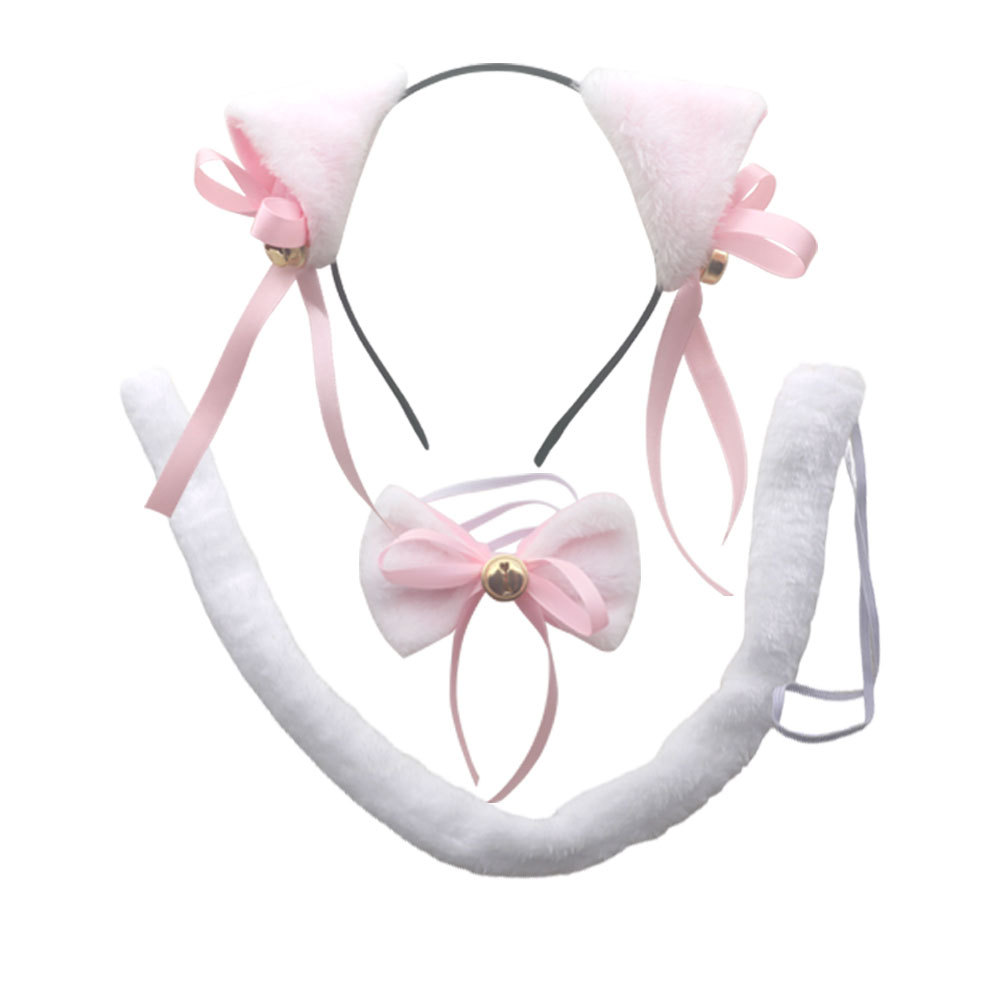 Cat Ears, Tail, Collar and Paws Costume Accessories Set description 9