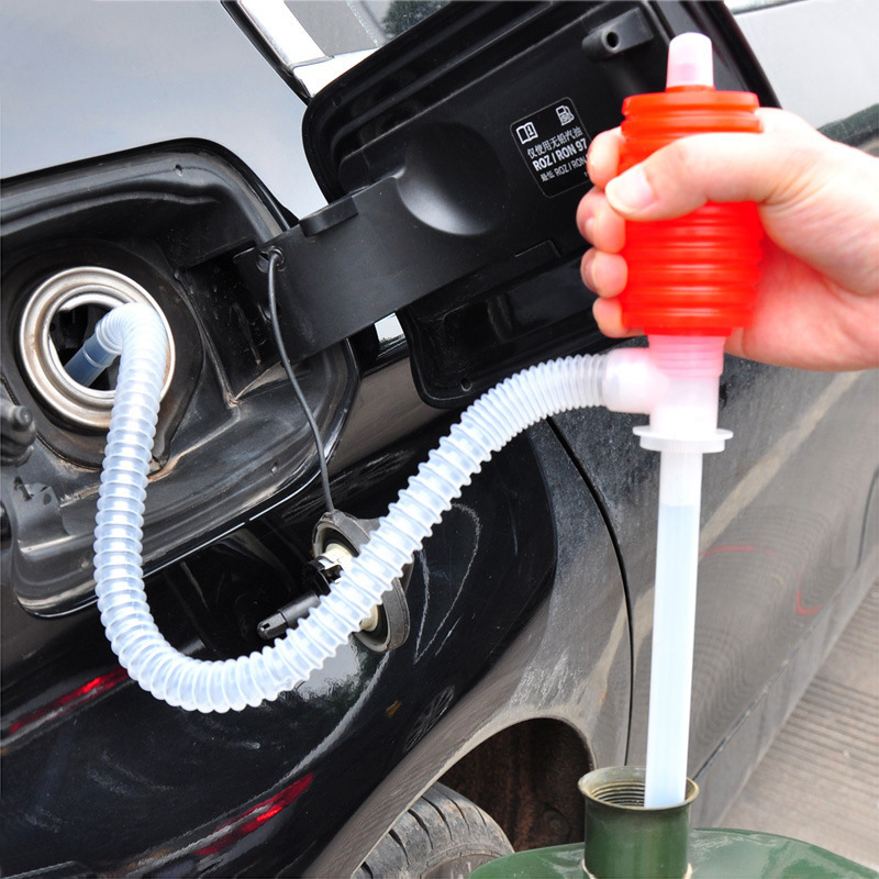 New Car Manual Siphon Pump Hose Portable Car Fuel Truck Fuel Oil Gasoline Diesel Water Chemical Liquid Transfer Sucker Pump Tool