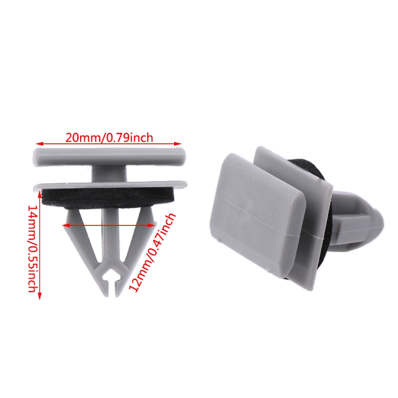 25 Pcs für fender Rocker Moulding Clips Mit Sealer für Ford Explorer Auto Fender Rivet Fastener Clips Kunststoff Loch Auto stoßstange Re – Detail 19