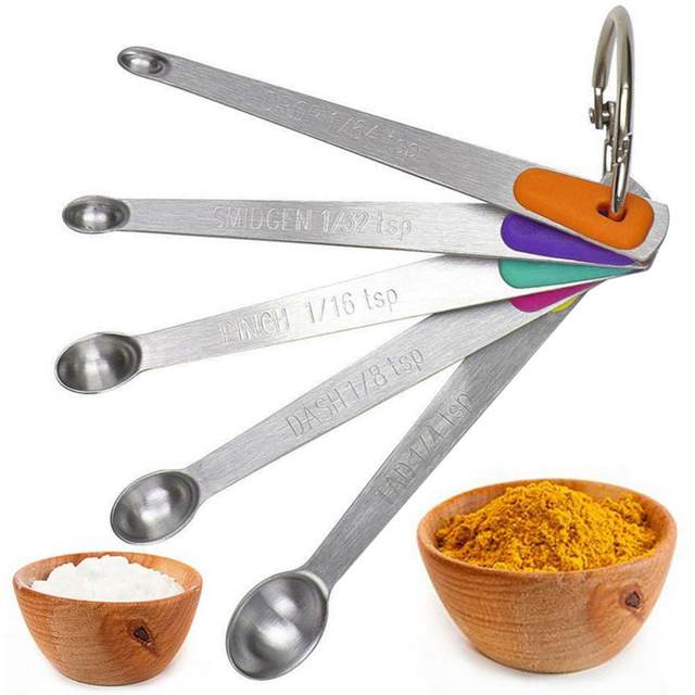 5 Pcs Mini Measuring Spoons Set, Stainless Steel Small Measuring Spoons Tad  1/4 tsp, Dash 1/8 tsp, Pinch 1/16 tsp, Smidgen 1/32 - AliExpress