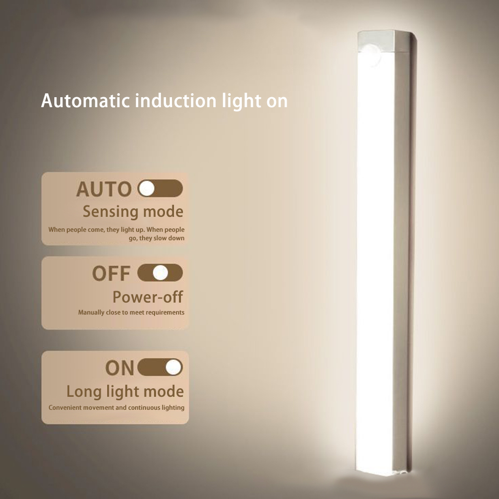 Description Picture 3 of item10/20/30/50CM smart human body induction night light without wiring Durable Energy-Saving Lamp For Room Kitchen Aisle Corridors