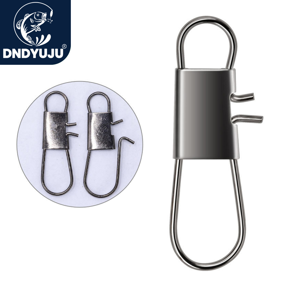 DNDYUJU 50-100 stücke Carbon Stahl Angeln Stecker Angeln Snap Pin Rolling Swivel Angeln Köder Tackle Angeln Haken Werkzeug snap – Detail 3