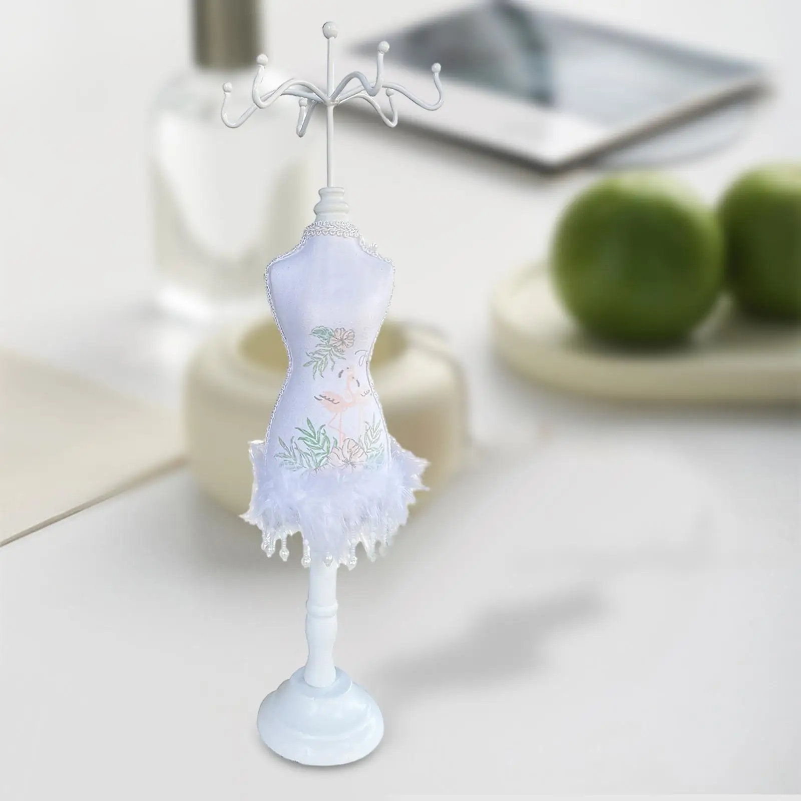 Jewelry Display Stand Valentine`s Day Gift Hanger Lady Model Hanging Jewelry Organizer for Earring Bracelet Bangle Home Decor