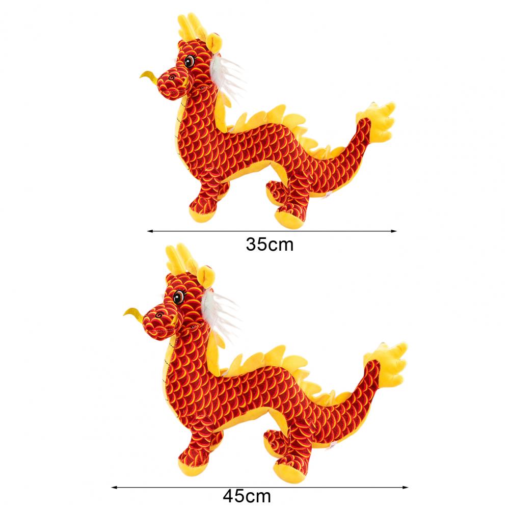 Дракон плюшевый китайский телефон 2024 год Дракон плюшевый праздничный  стоячий талисман Мягкое Животное домашний декор Новогодний подарок |  AliExpress