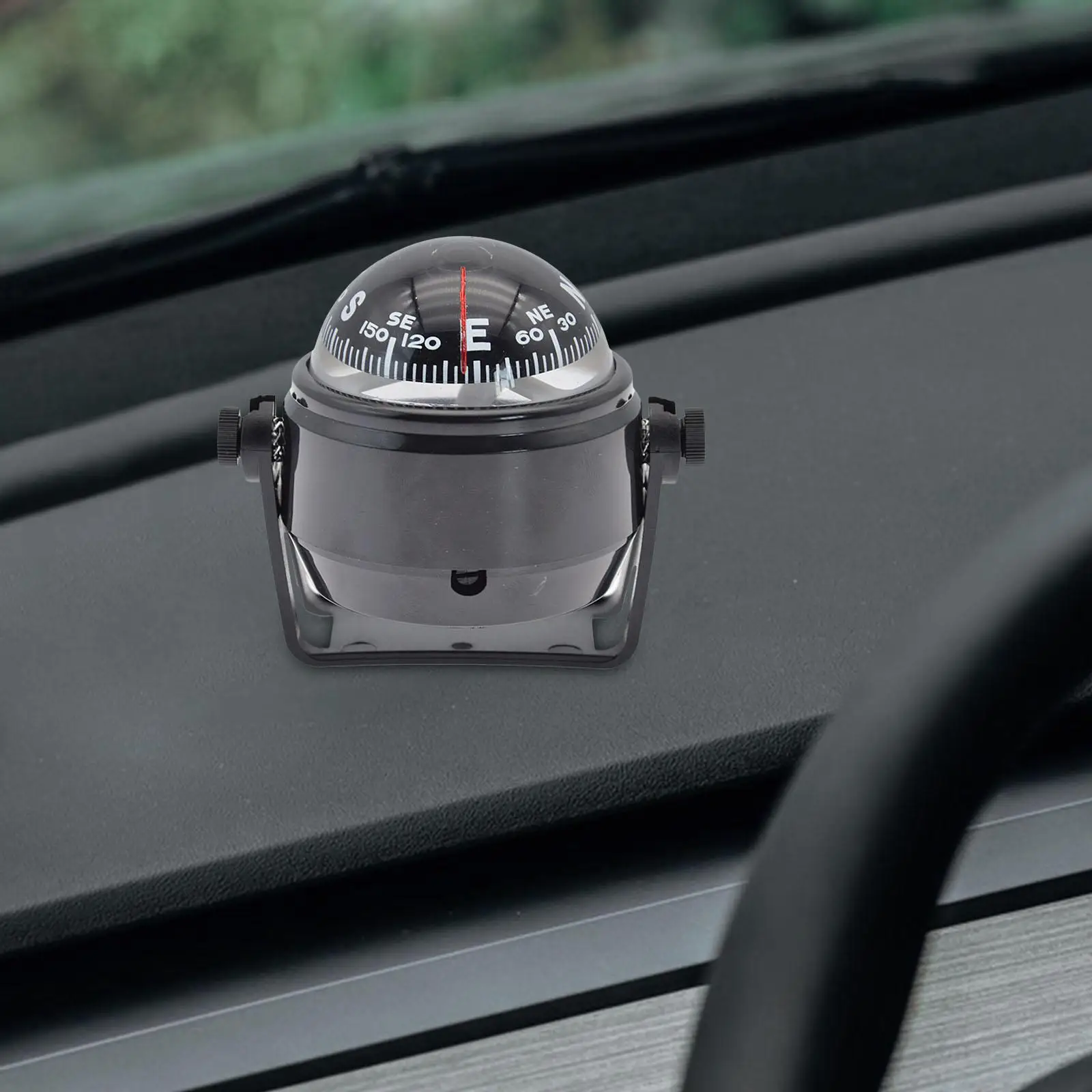 Car Compass Ball Adjustable Adhesive Waterproof Dashboard High Accuracy