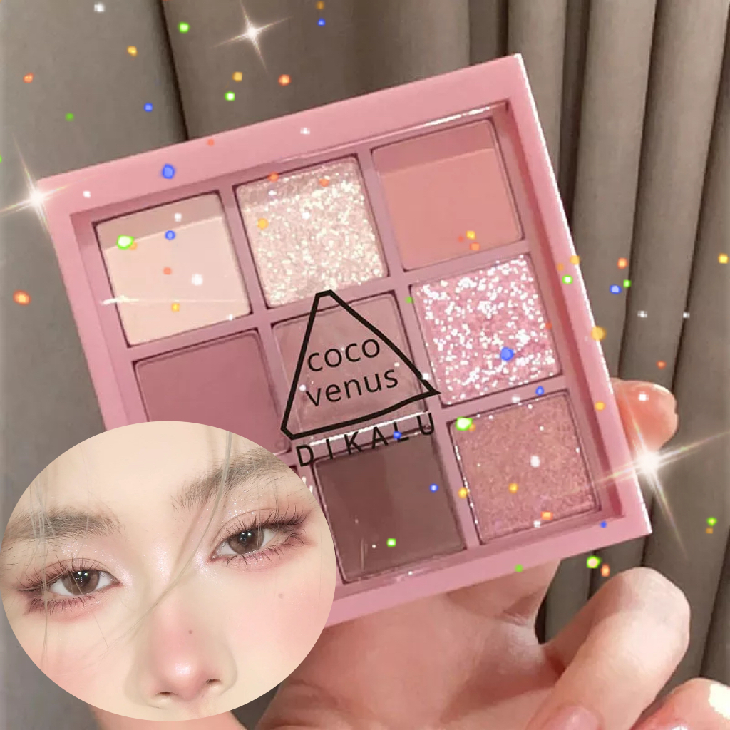 Best of 9 / 7 Color Eyeshadow Palette Rose Pink Earth Color Pearly Matte Milk Tea Glitter Eye Shadow Makeup Lasting Korean Cosmetic Set Reviews & Tips