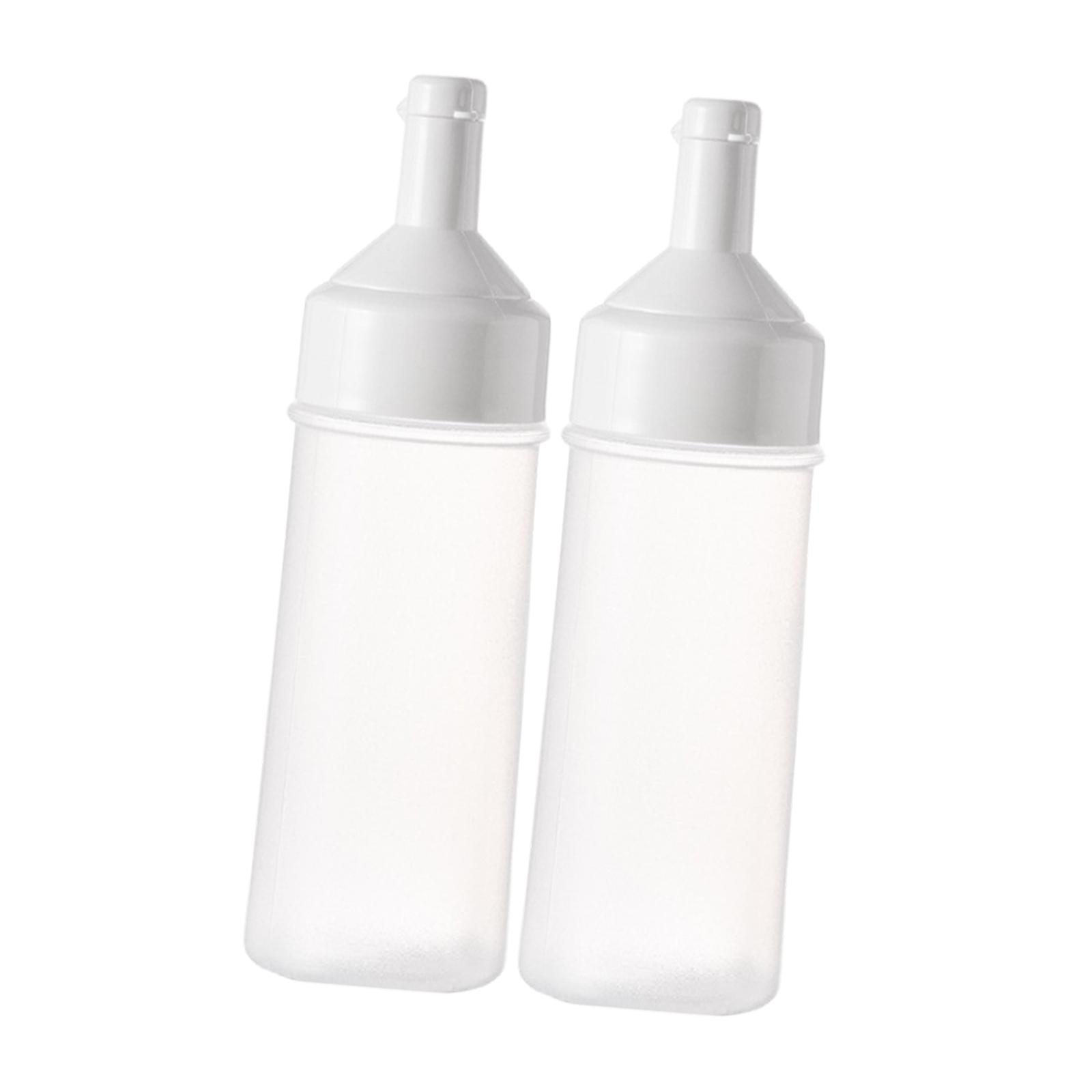 2x Condiment Dispenser Empty Squeeze Bottle for BBQ Restaurant Traveling