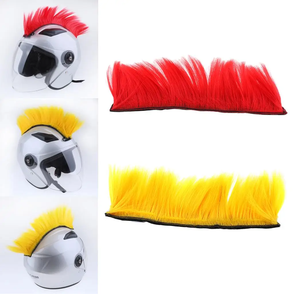 Motorcycle  PunkCostumes Hairpiece Yellow/Red