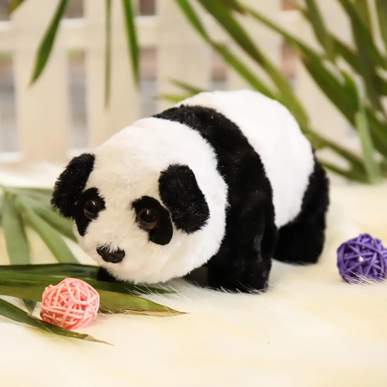 Electric Walking Panda Toy Plush Appease Toy Stuffed Animal Interactive Play