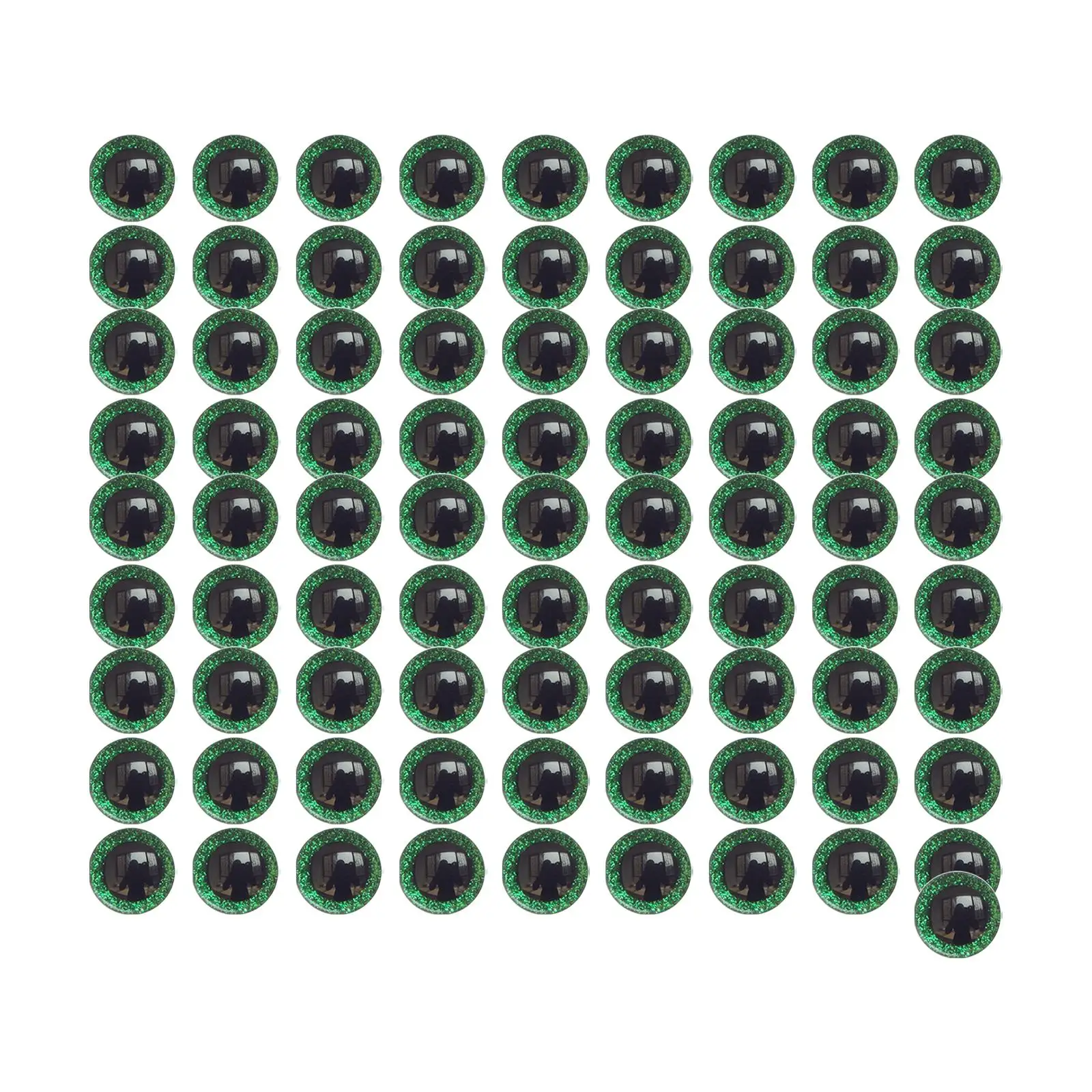 100x 16mm Safety Eyes Animal Glitter Eyes for Crafts Plush Toy DIY Projects Crochet Puppet Soft Toy Doll