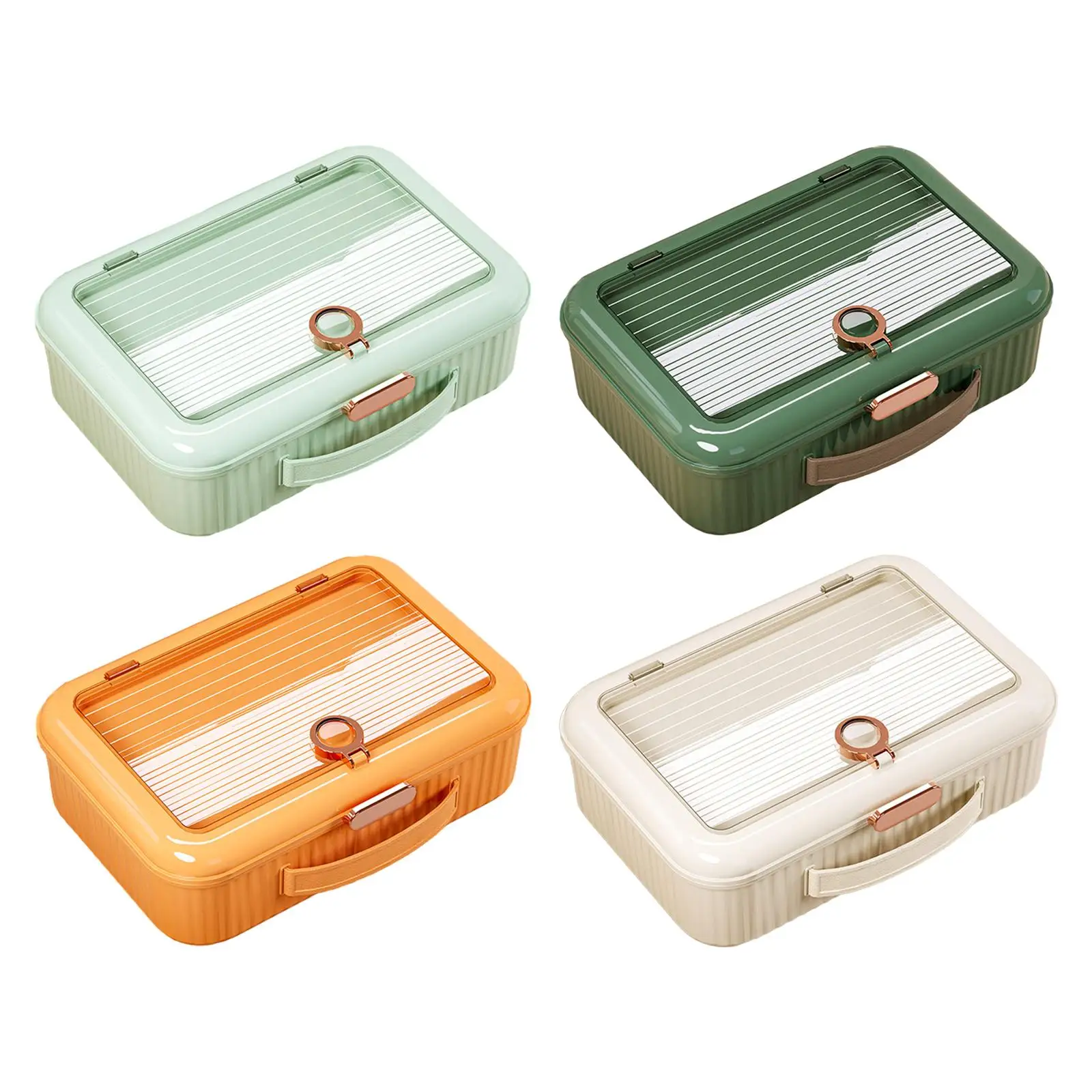 Document Storage Box with Handle Large Capacity Waterproof Document Box File Organizer for Files Certificates Travel Carry Bag