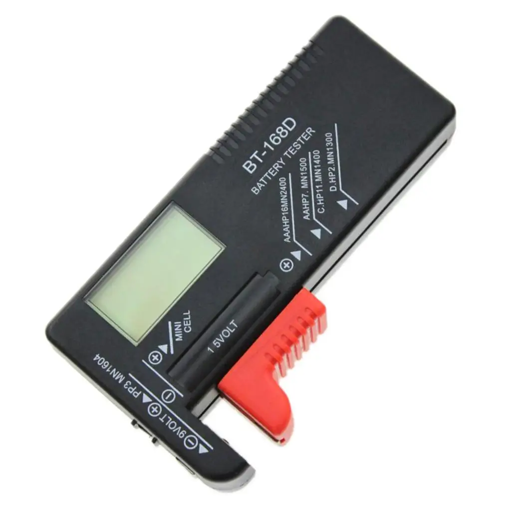 Button Cell Battery Universal Checker Tester Tool AA AAA C/D 9V 1.5V