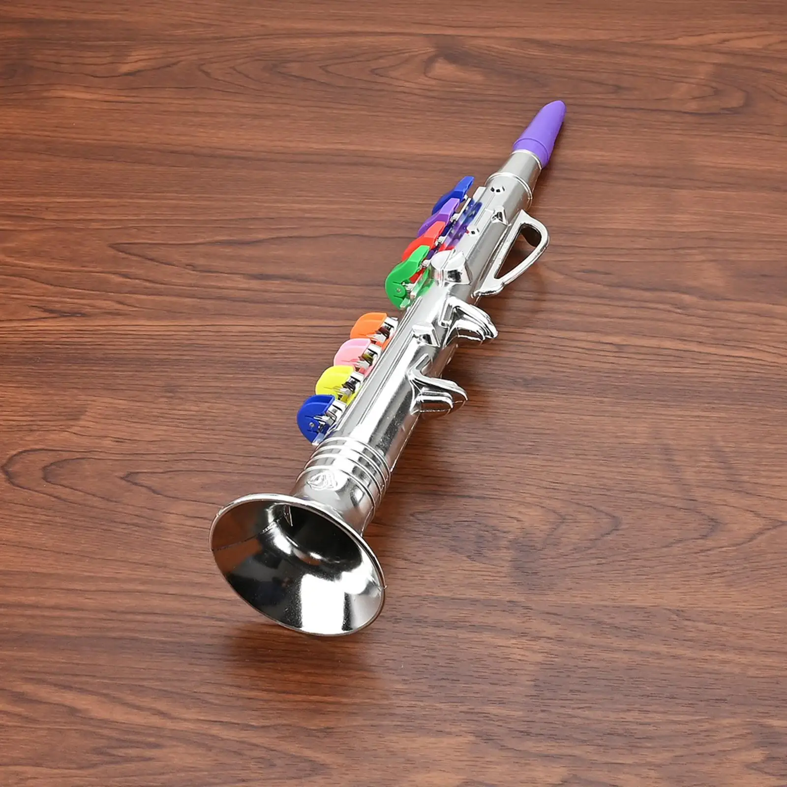 8 Notes Kids Saxophone Trumpet Clarinet Simulation Music Playing Educational Durable Portable Mini for Party Toy Gifts Children