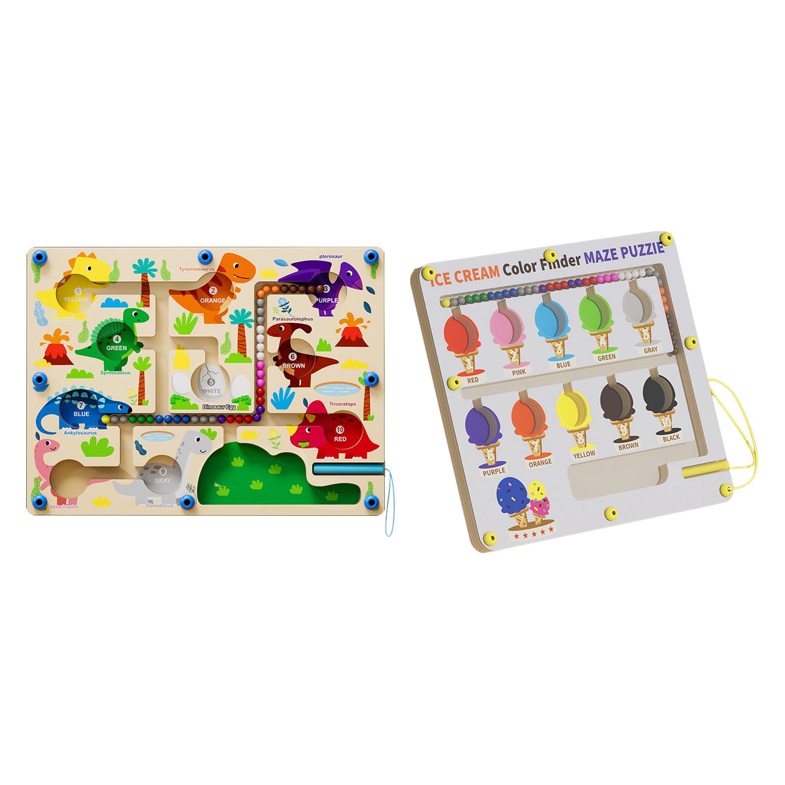 Montessori Educational Toys Color Matching Learning Counting Puzzles Board for Toddlers 3 4 5 Years Old Girls Boys Children Gift