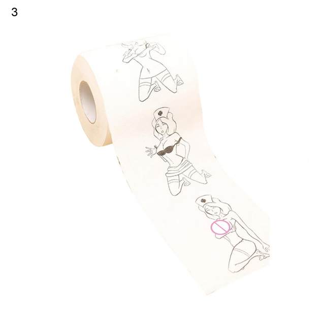 1 Roll Romantic Sex Pattern Toilet Paper Creative Ultra-solt Paper