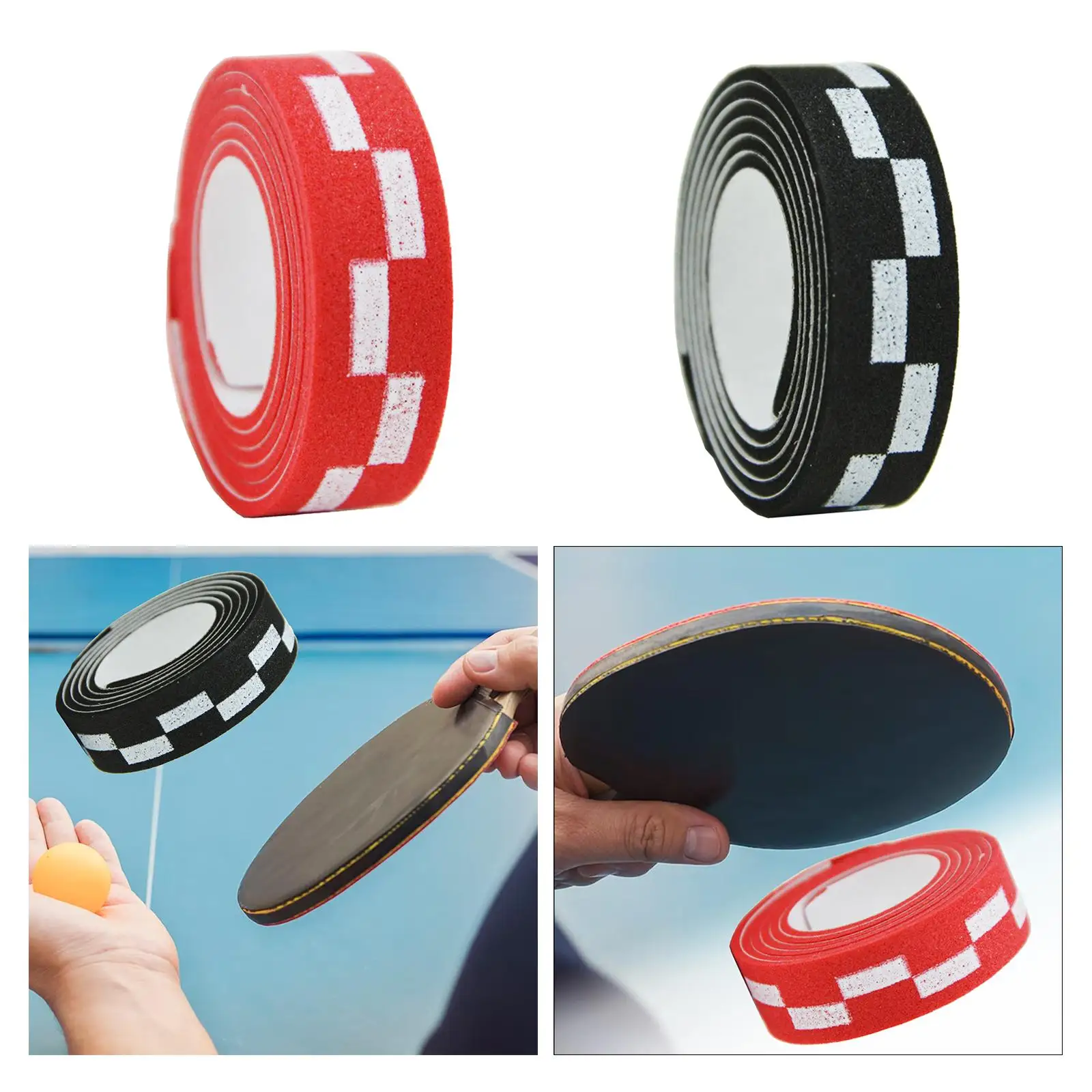 Edging tape for table tennis bats, care for table tennis bats, 10 mm