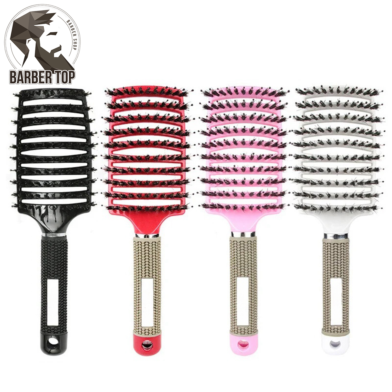 Best of Nylon Bristle Brush Scalp Massage Combs Hair Detangle Brushes Anti-static Paddle Hairbrush Hairdressing Styling Tool Reviews & Tips