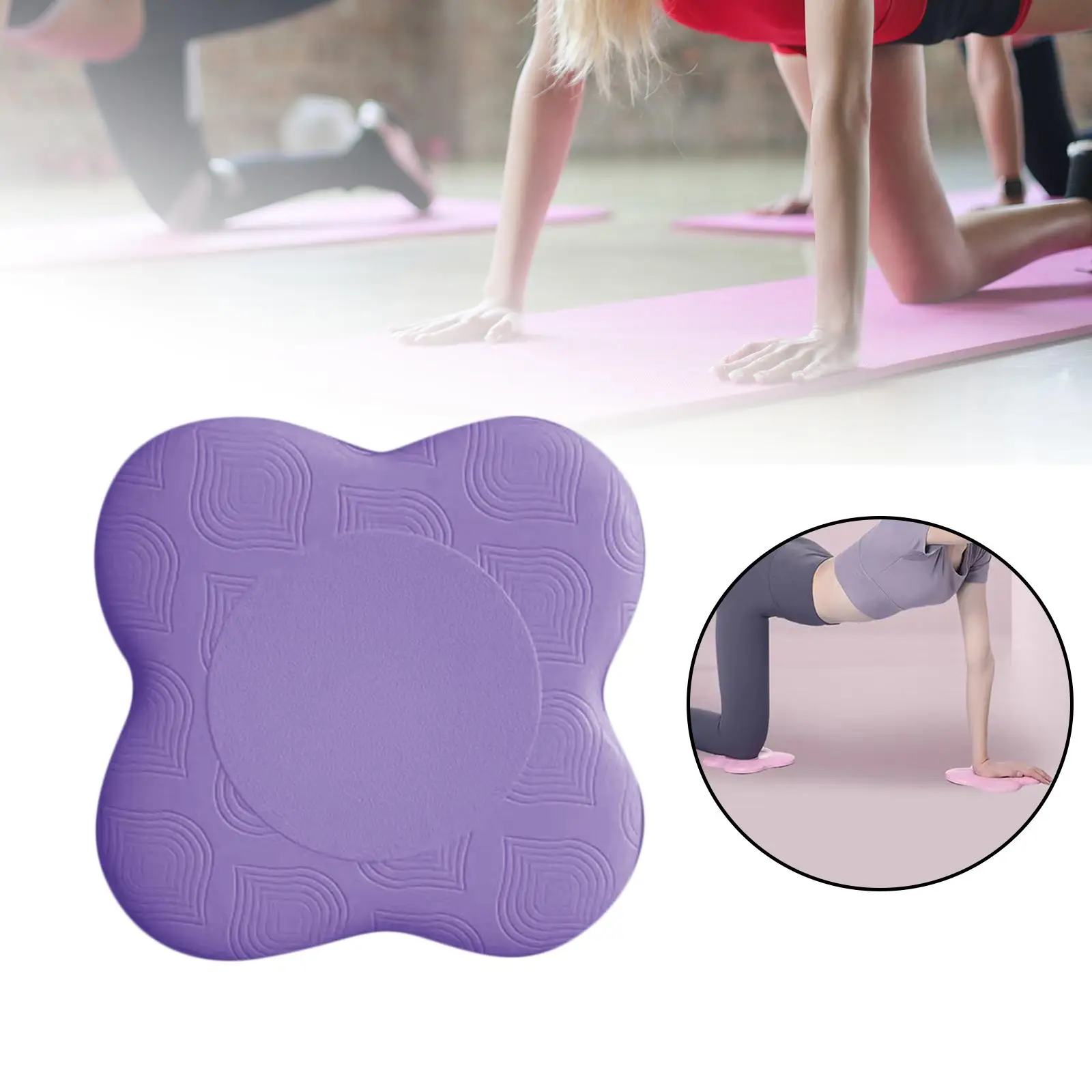 yoga Pad, Elbow Knee Wrist Protection Comfortable Thicken Kneeling Support Portable Sport Mat for Pilates Travel Men