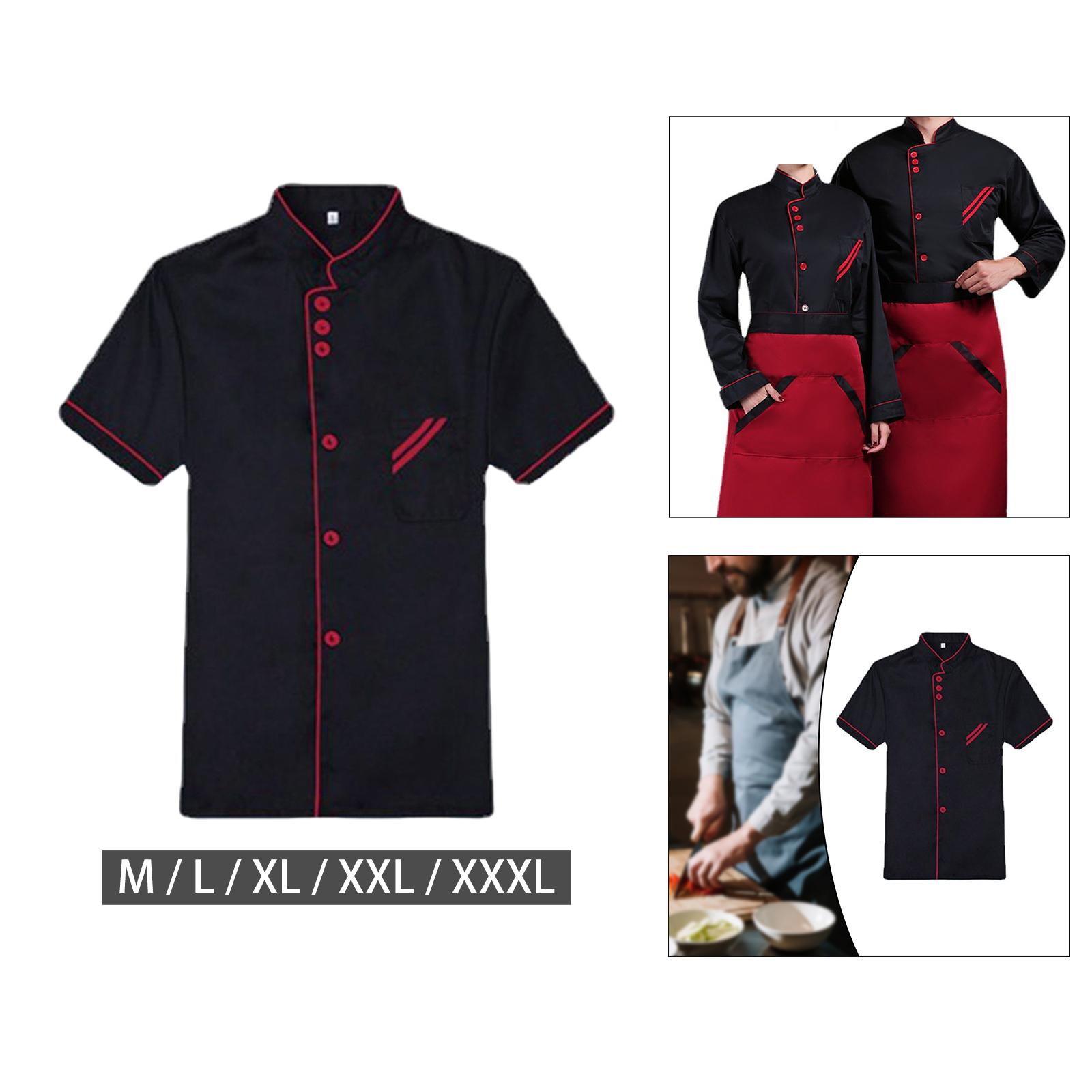  Chef Coat Breathable Chef Jacket Workwear for Catering