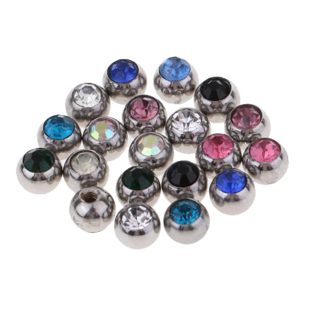 20pcs Balls Stainless Steel Spare Piercing