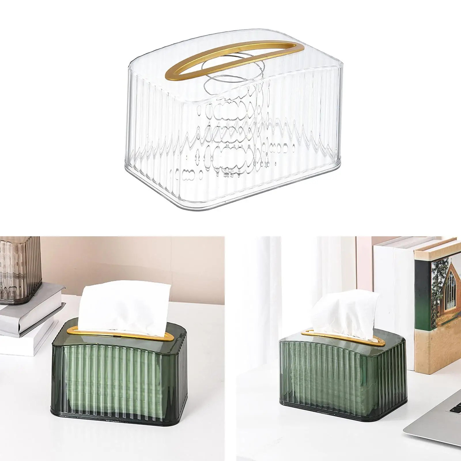 Tissue Dispenser Box  Decor Napkin Box Holders for Bedroom Dressers Desk