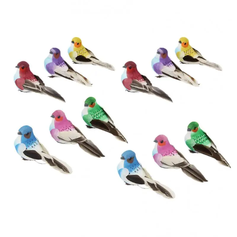 12x Decorative Art Foam Mini Love Birds DIY Crafts Wedding Ornaments