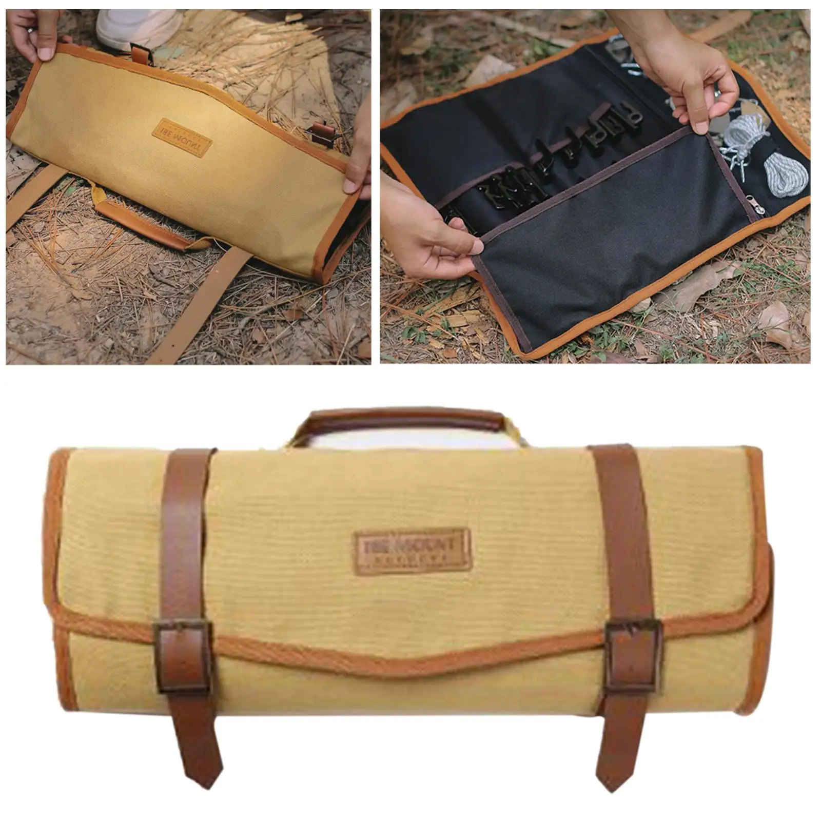 Camping Nail Pegs Holder Heavy Duty Tote Bag Canvas with Handle Case Holder Pouch for Gift Outdoor Ground Rope Camping
