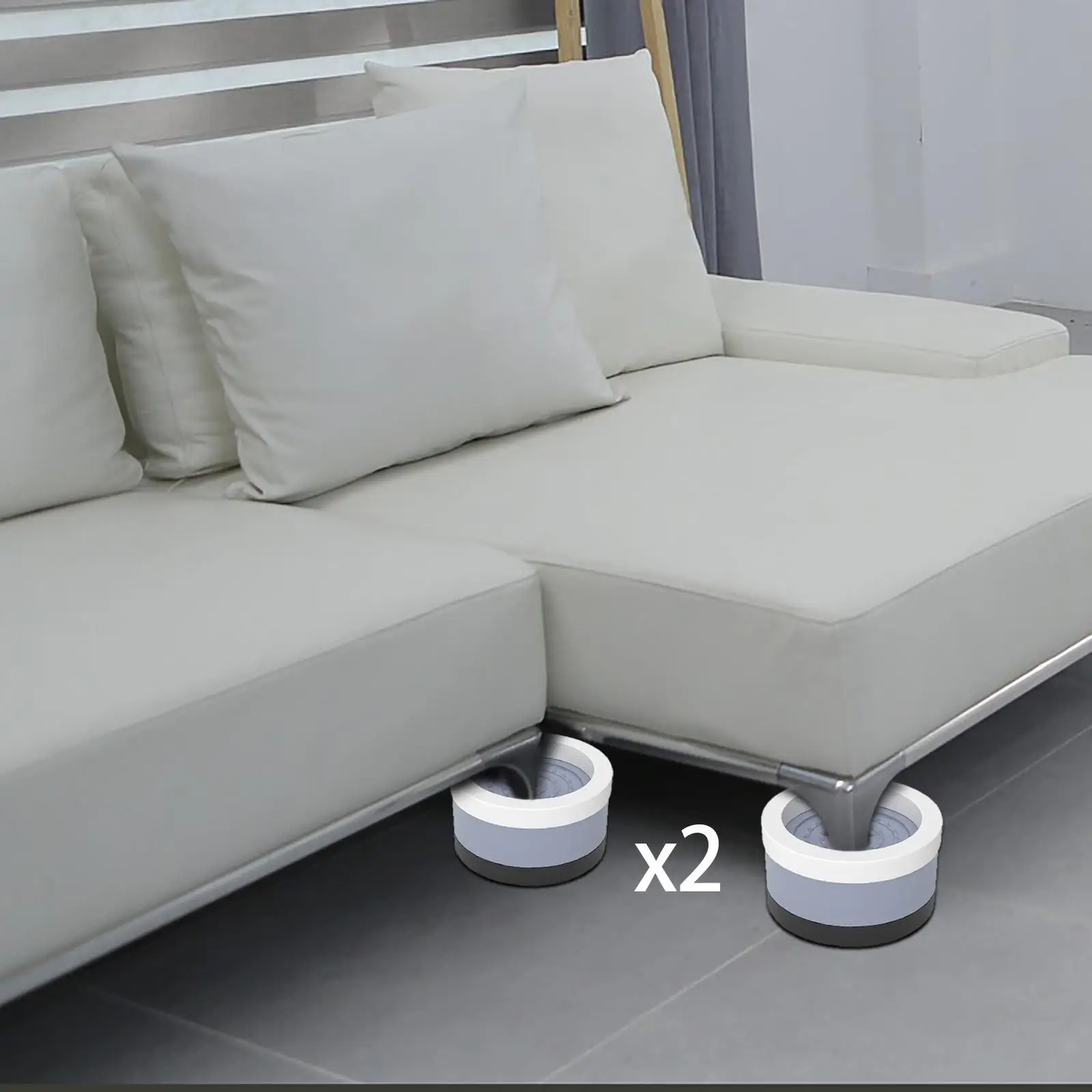 4 Pieces Bed Furniture Riser for Bed  Couch Legs Feet Table