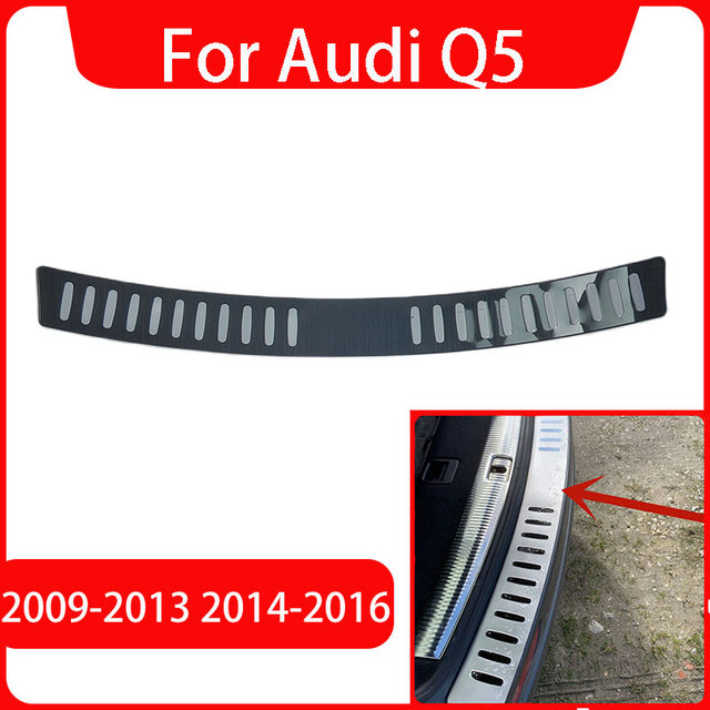 Per Audi Q5 2009 2010 2011 2012 2013 2014 2016-in acciaio inox paraurti  posteriore Protector davanzale tronco protezione posteriore battistrada  piastra Trim - AliExpress