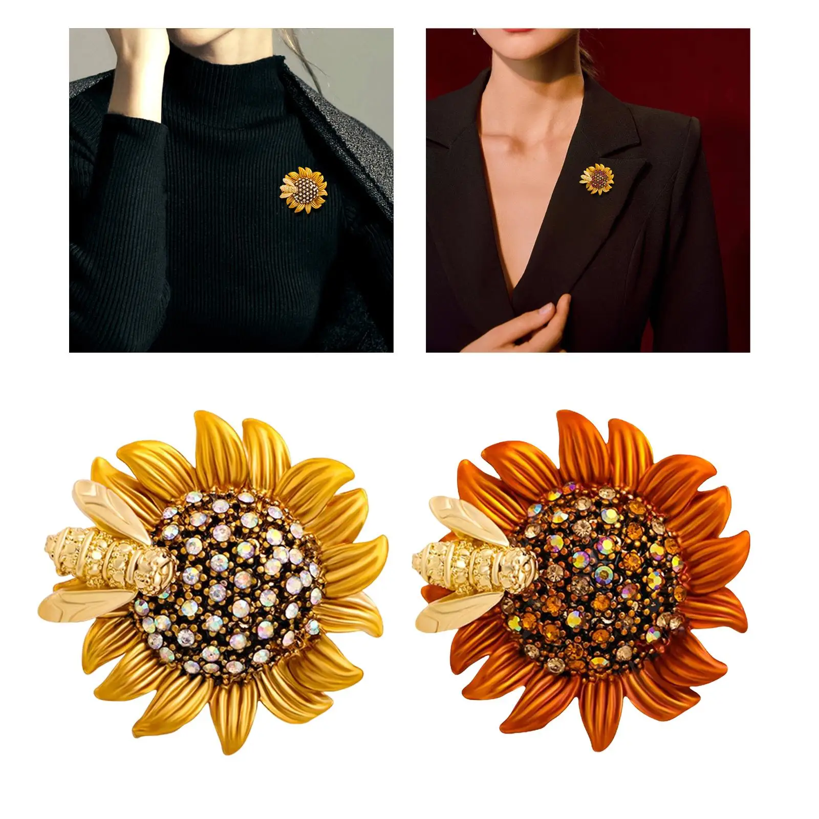 Lapel Pin for Sweaters,Dresses And Business Suits Embellishment to Any Outfit Exquisite Practical Decorative Safety Brooches