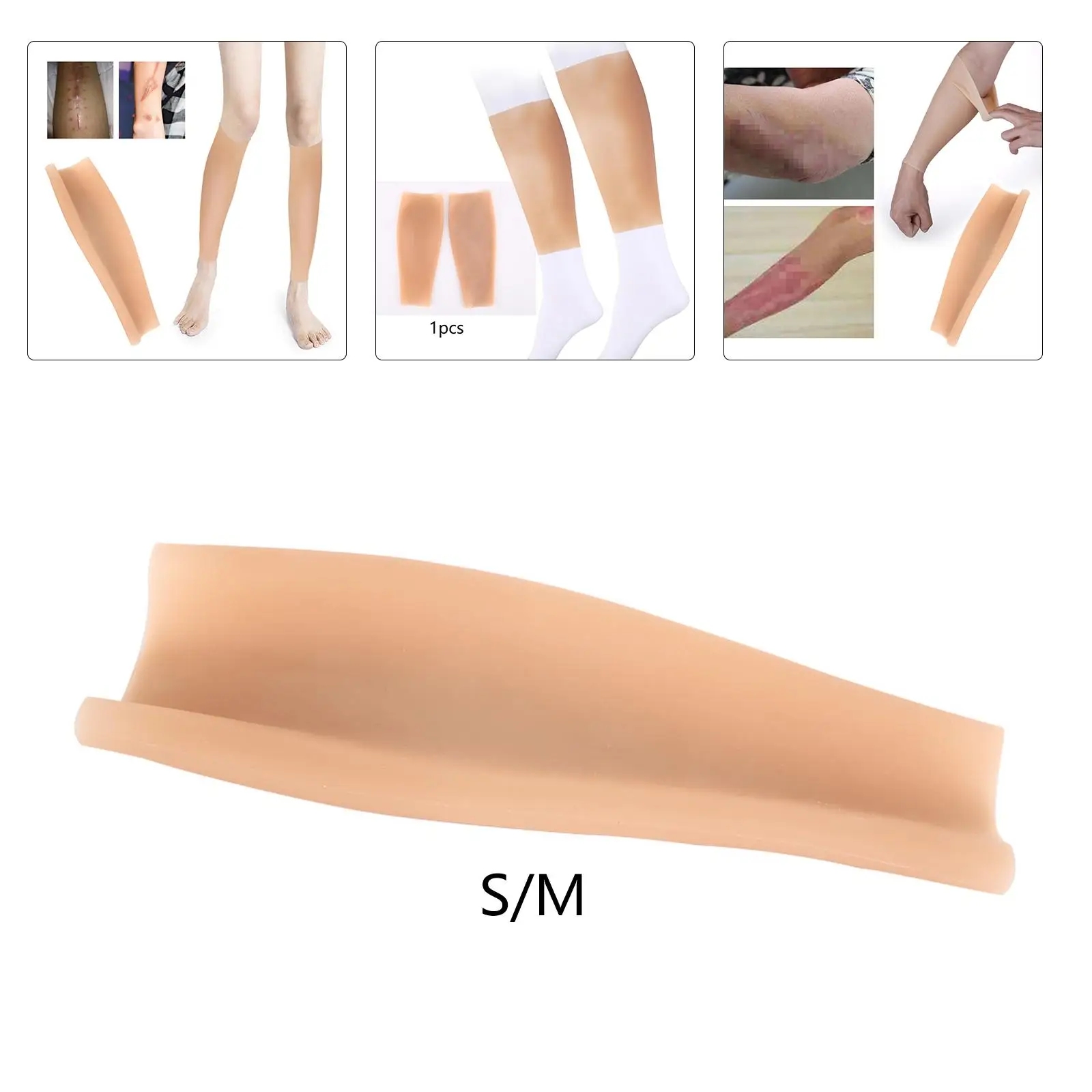 Soft Silicone Beautiful Leg Set Realistic Leg Enhancement Covering Limbs Scars For Lady And Man Posture Corrector