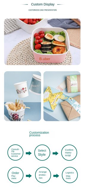 Disposable Paper Packaging Take Away Lunch Bowl_fast Food_restaurant  Project Disposable Kraft Paper Bow… in 2023