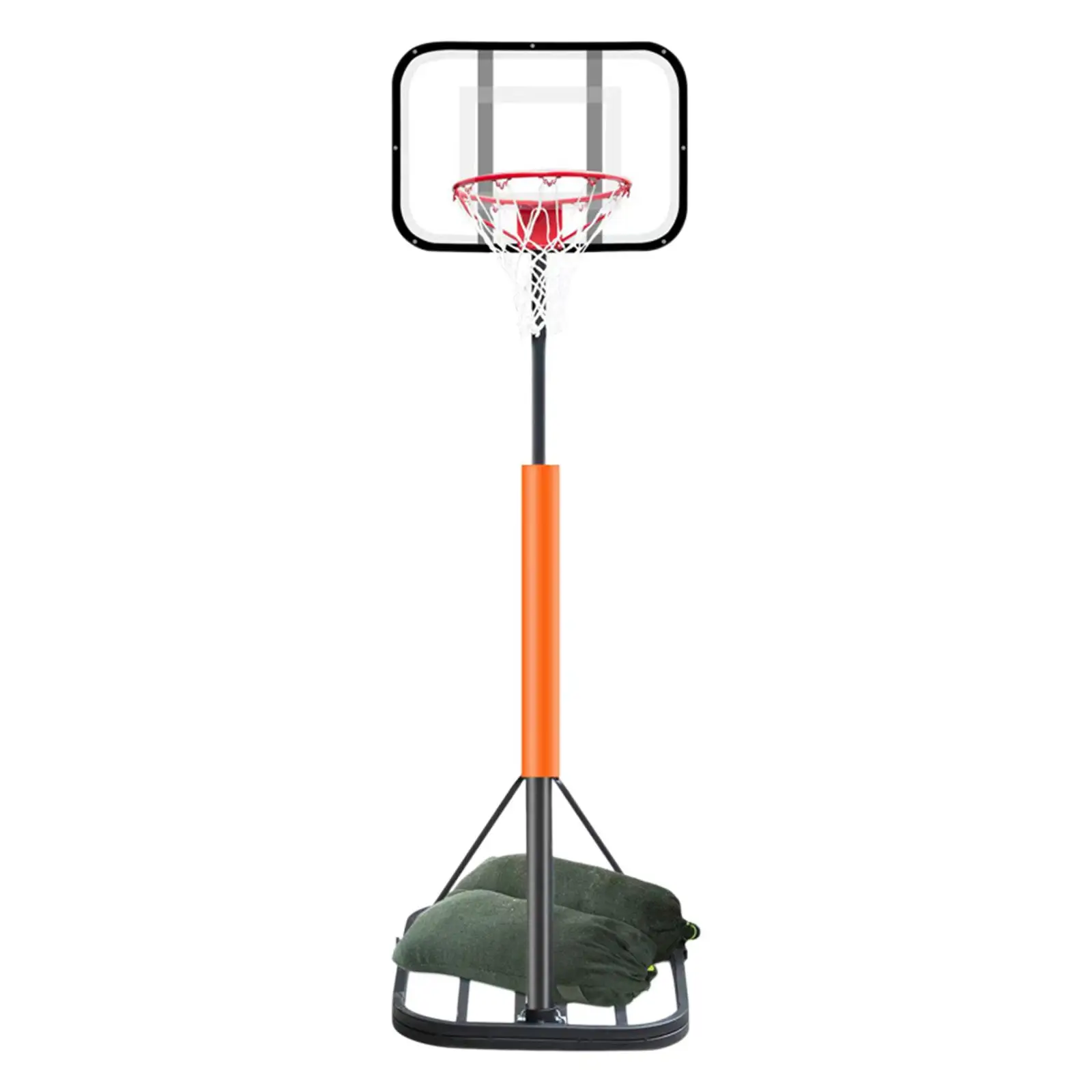 Portable Basketball Hoop Stand Adjustable Indoor Outdoor Backboard System Basketball Goal for Yard Youth Children Teenagers
