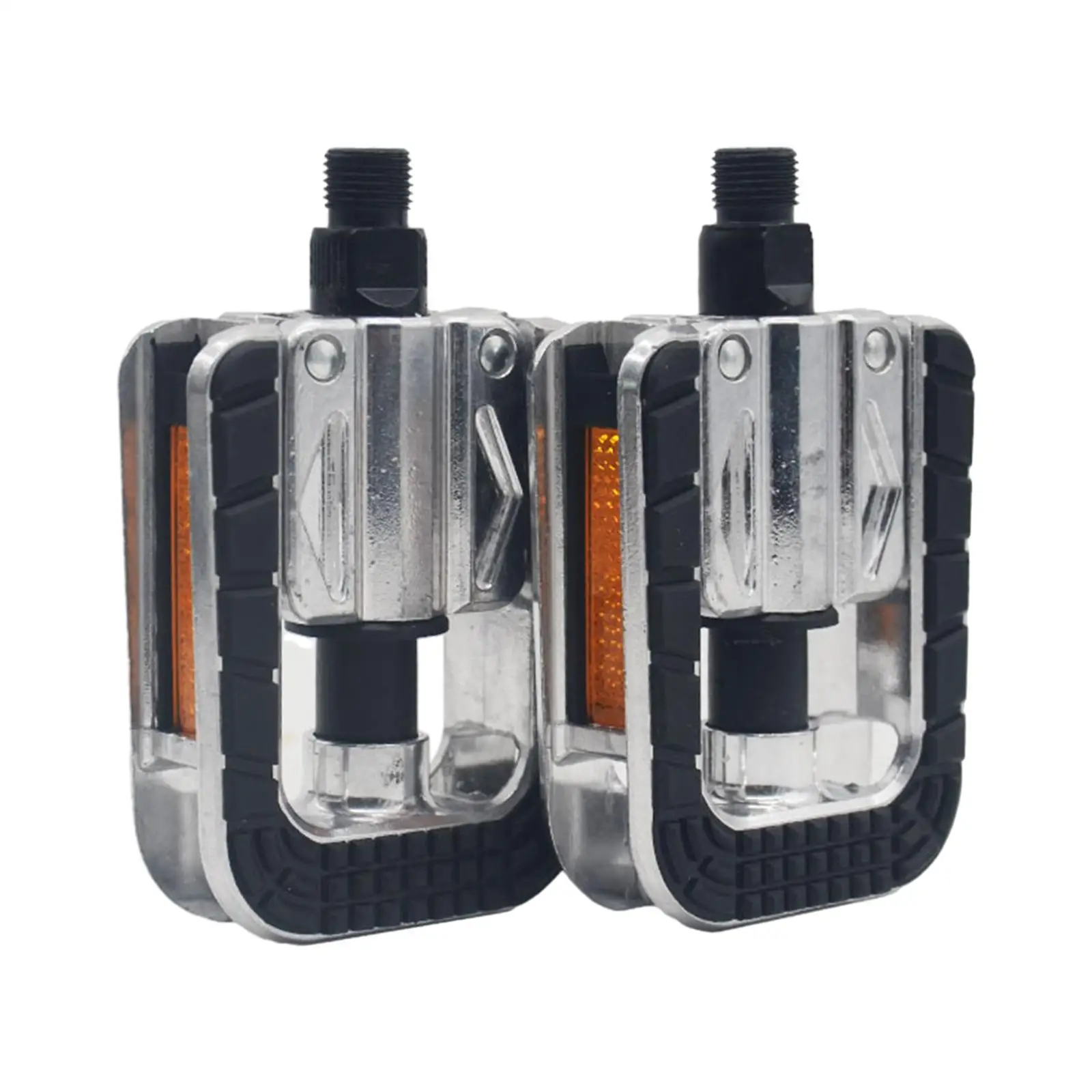 2Pcs Mountain Bike Pedals with Anti Skid Nails Portable Wide Flat Pedals