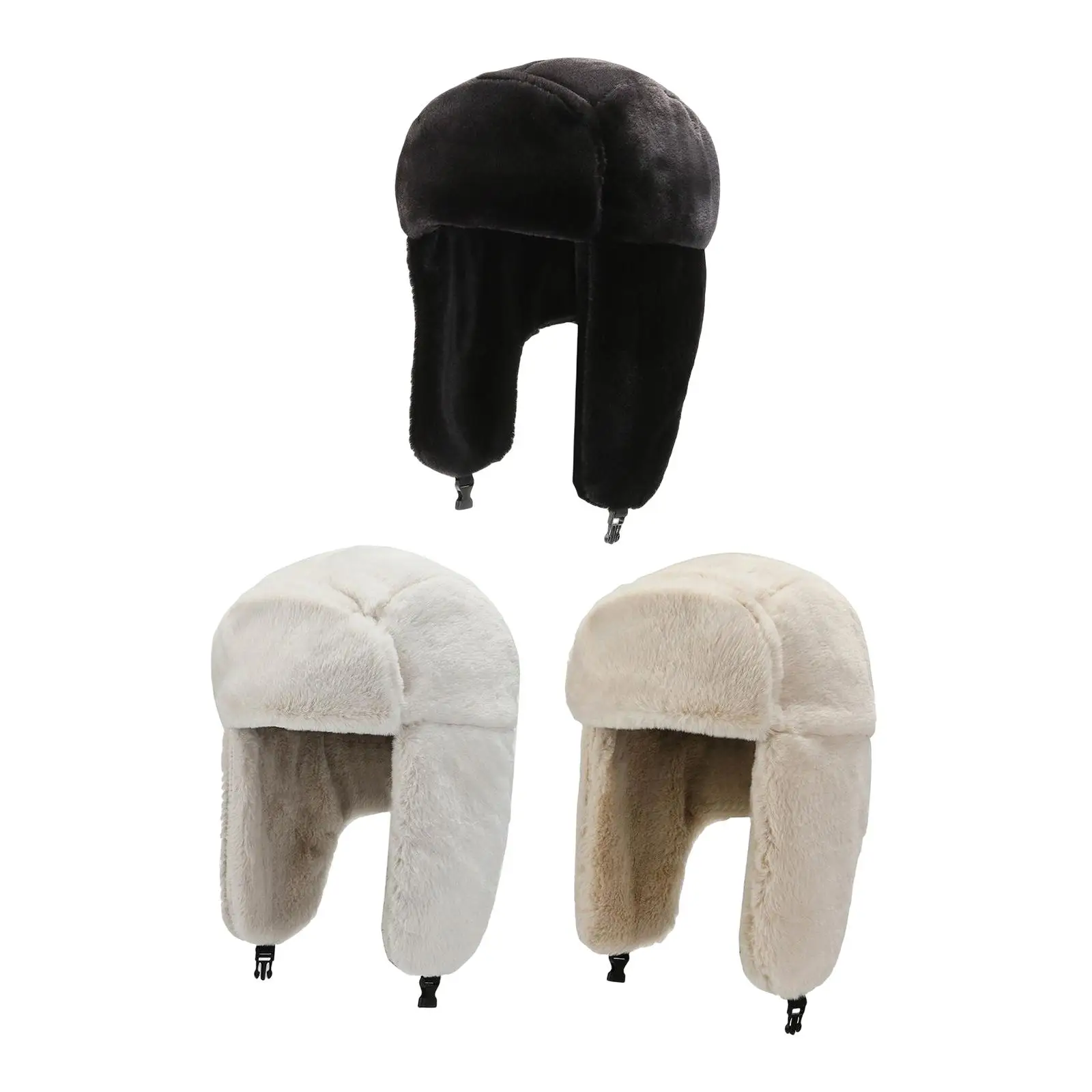 Winter Trooper Trapper Hat Bomber Hats Earflaps Cold Weather Ski Thermal Hat Winter Lei Feng Hat for Keeping Warm Skiing Outdoor
