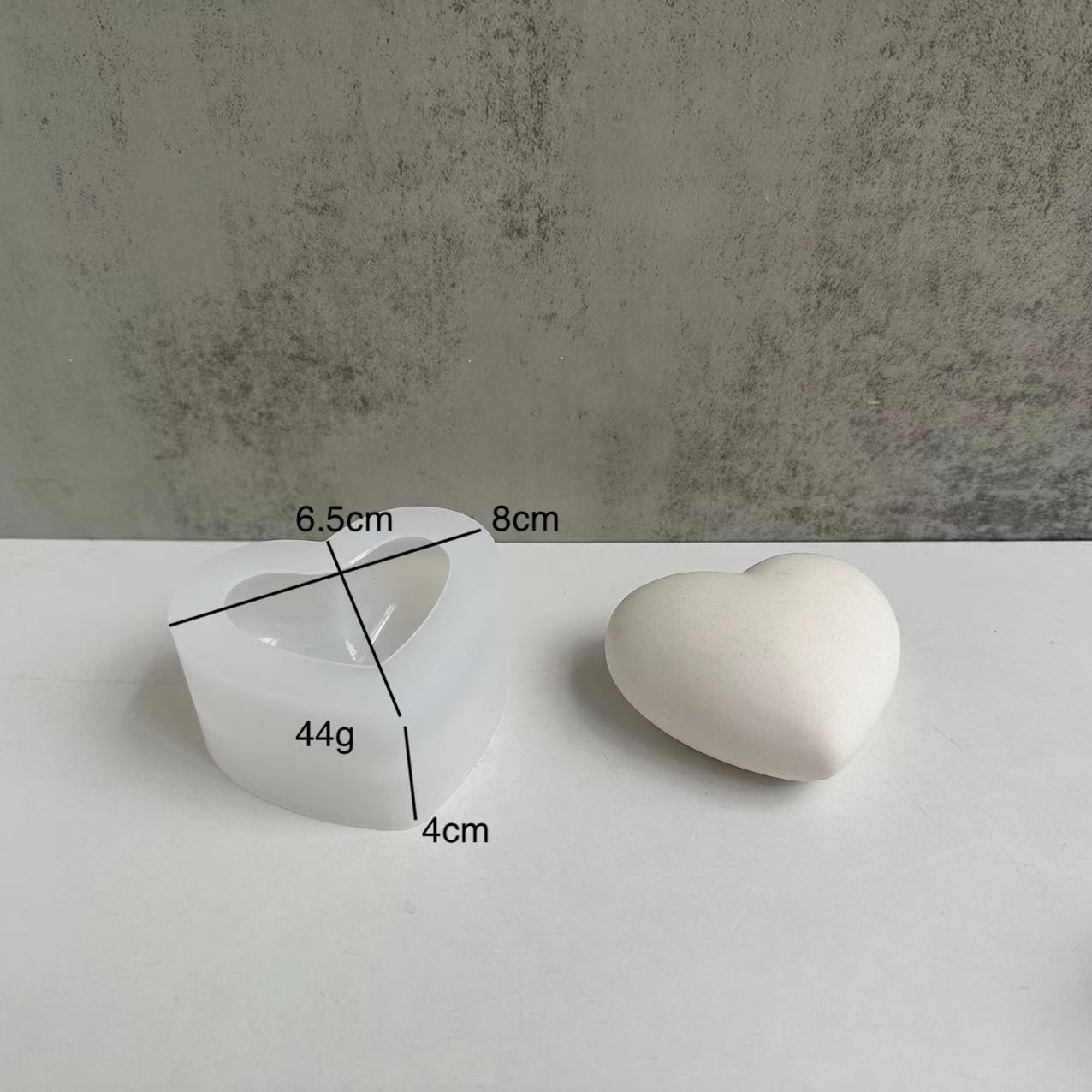 3D Liebe Herz Silikon Form Aroma Gips Kerze Form DIY Dessert Mousse Backen Gebäck Süßigkeiten Schokolade Formen Kuchen Dekoration – Detail 6