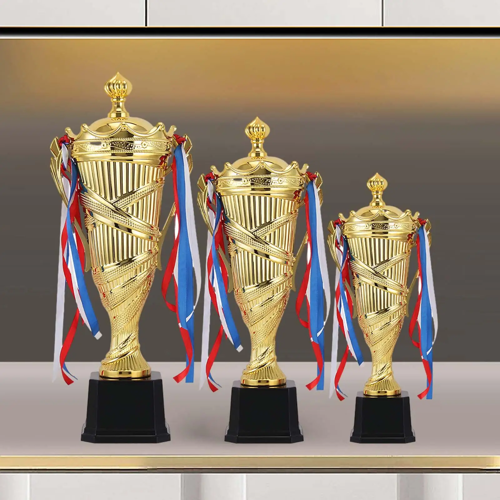 Adults Trophy Achievement Trophy with Lid Trophy for Award Ceremonies Appreciation Gifts Party Favors Rewards Football